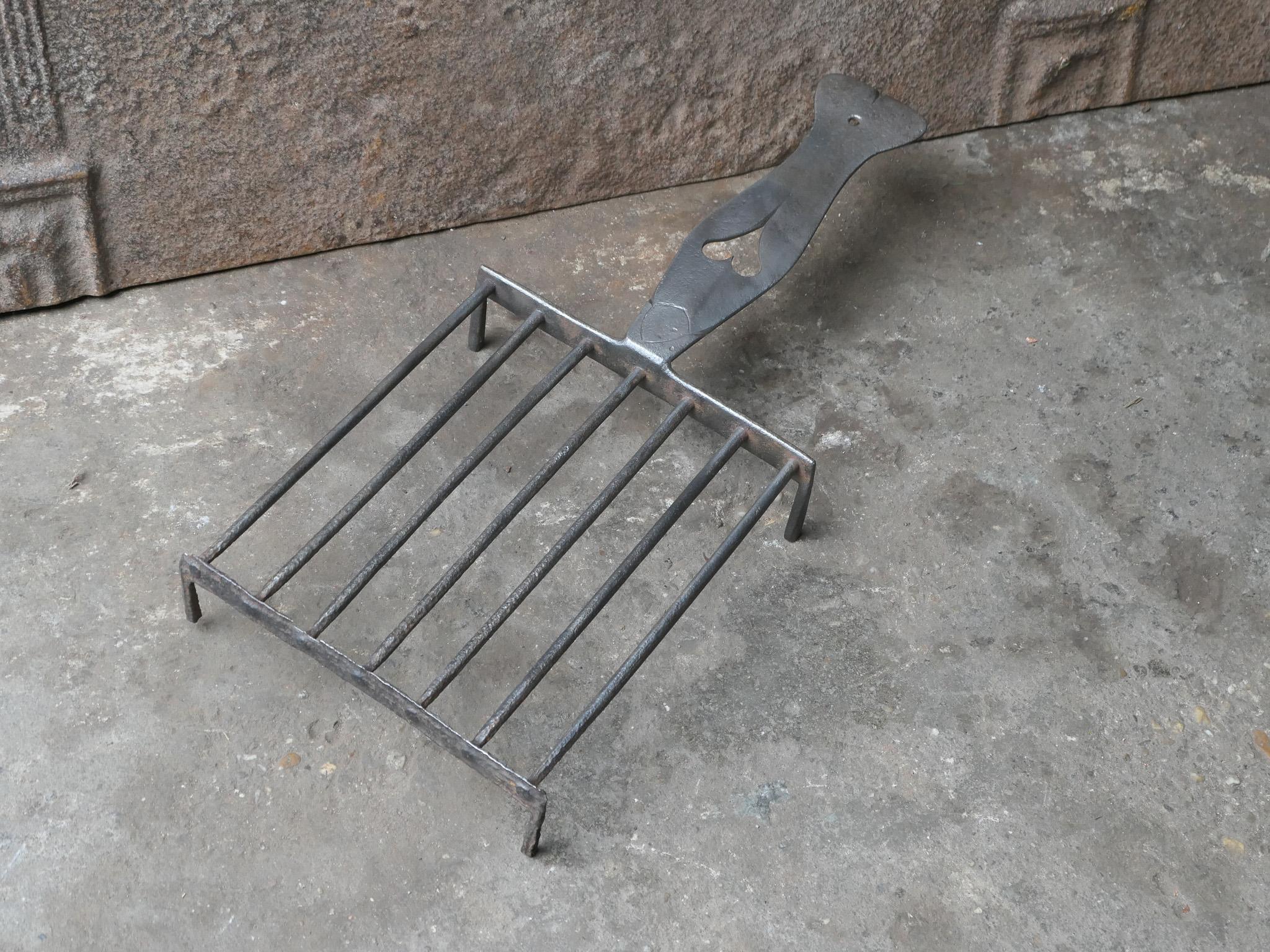 Parrilla Francesa Decorada Siglo XVIII Periodo Luis XV en venta 1