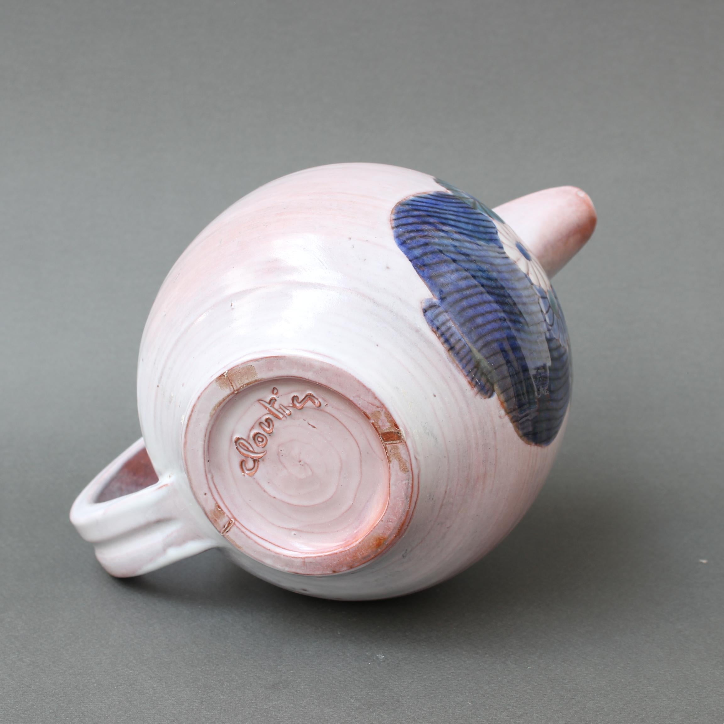 Französischer dekorativer Keramikkrug der Gebrüder Cloutier (um 1970) im Angebot 8