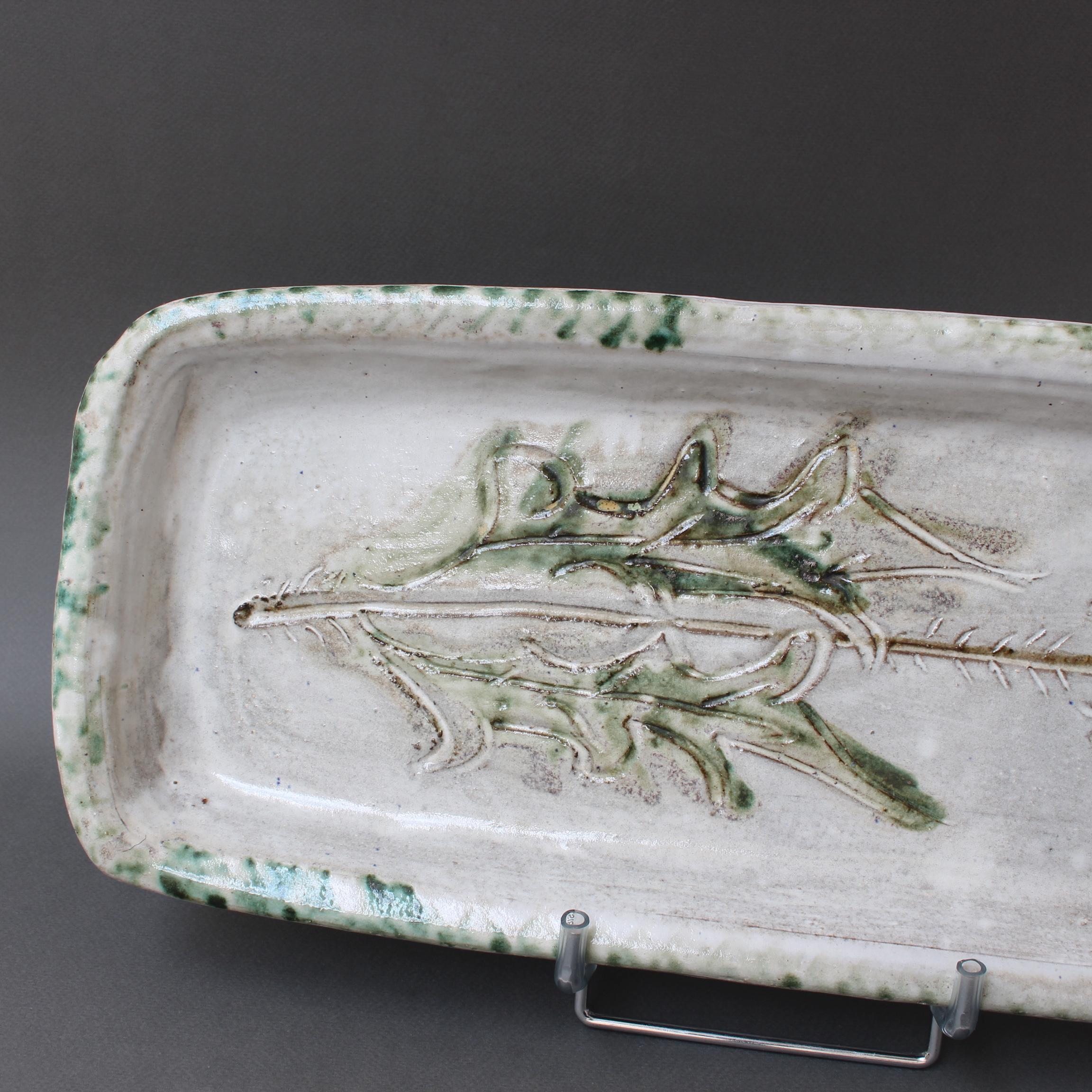 French Decorative Ceramic Tray by Albert Thiry 'circa 1960s' For Sale 2