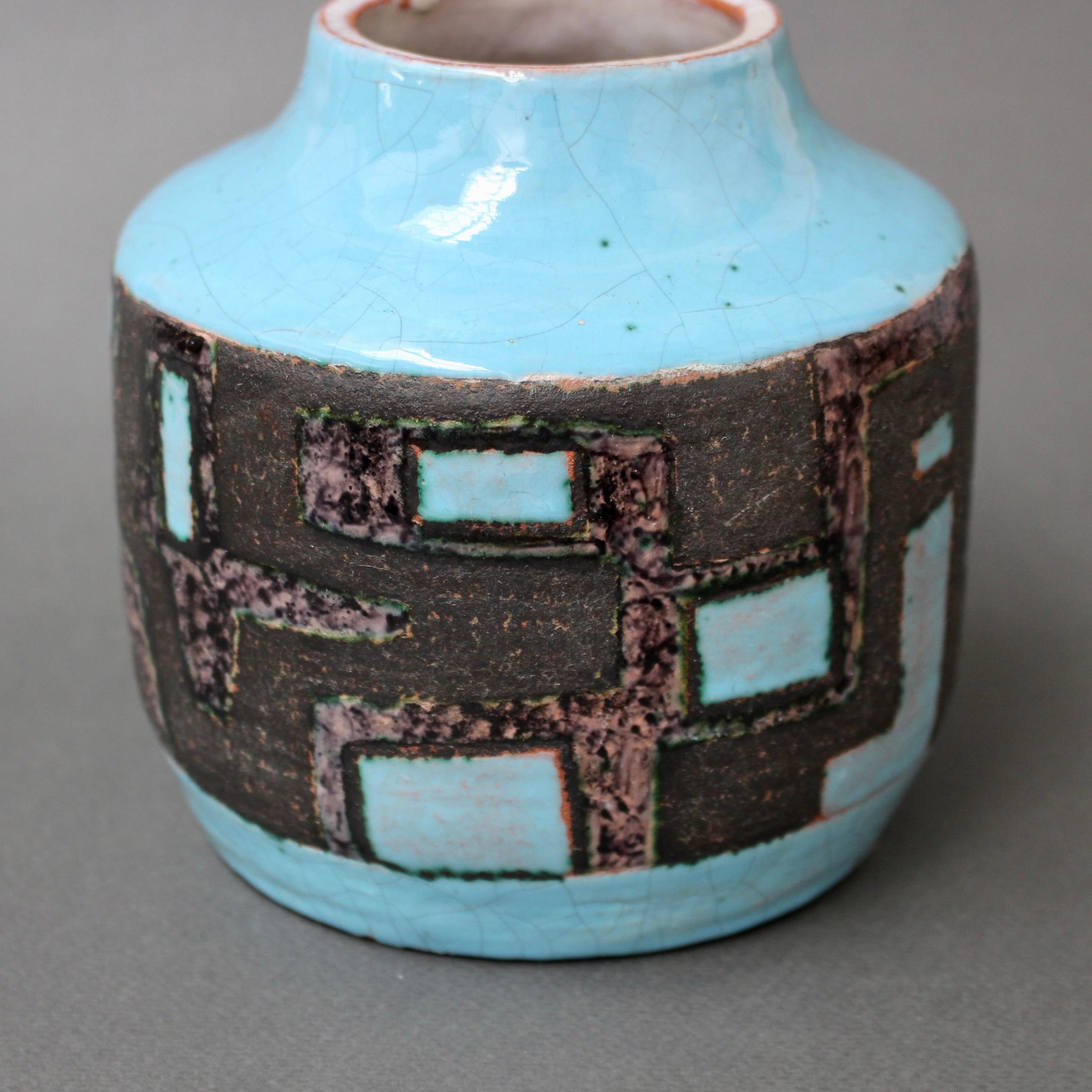French Decorative Ceramic Vase by Jean-Claude Courjault '1961' 5