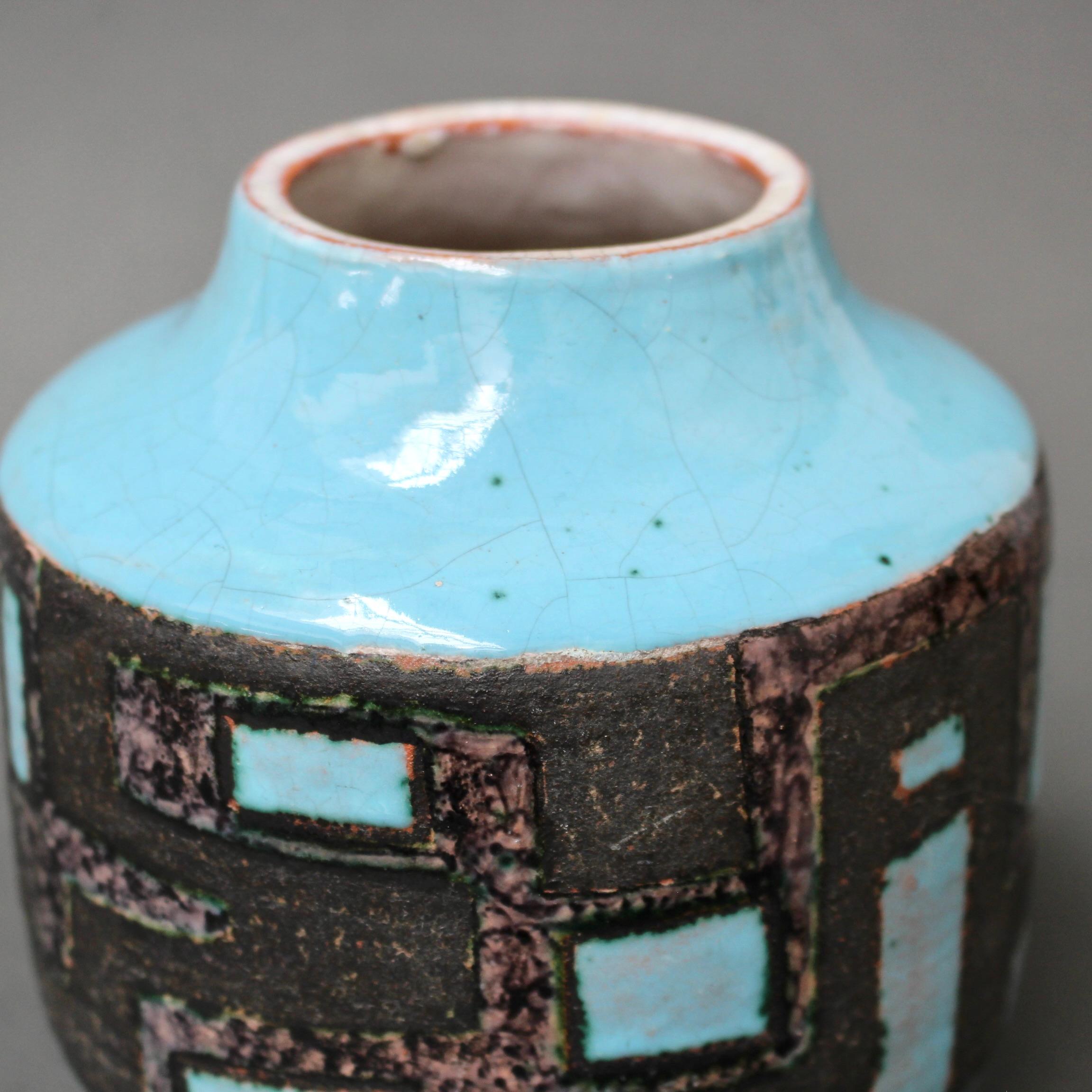 French Decorative Ceramic Vase by Jean-Claude Courjault '1961' 9