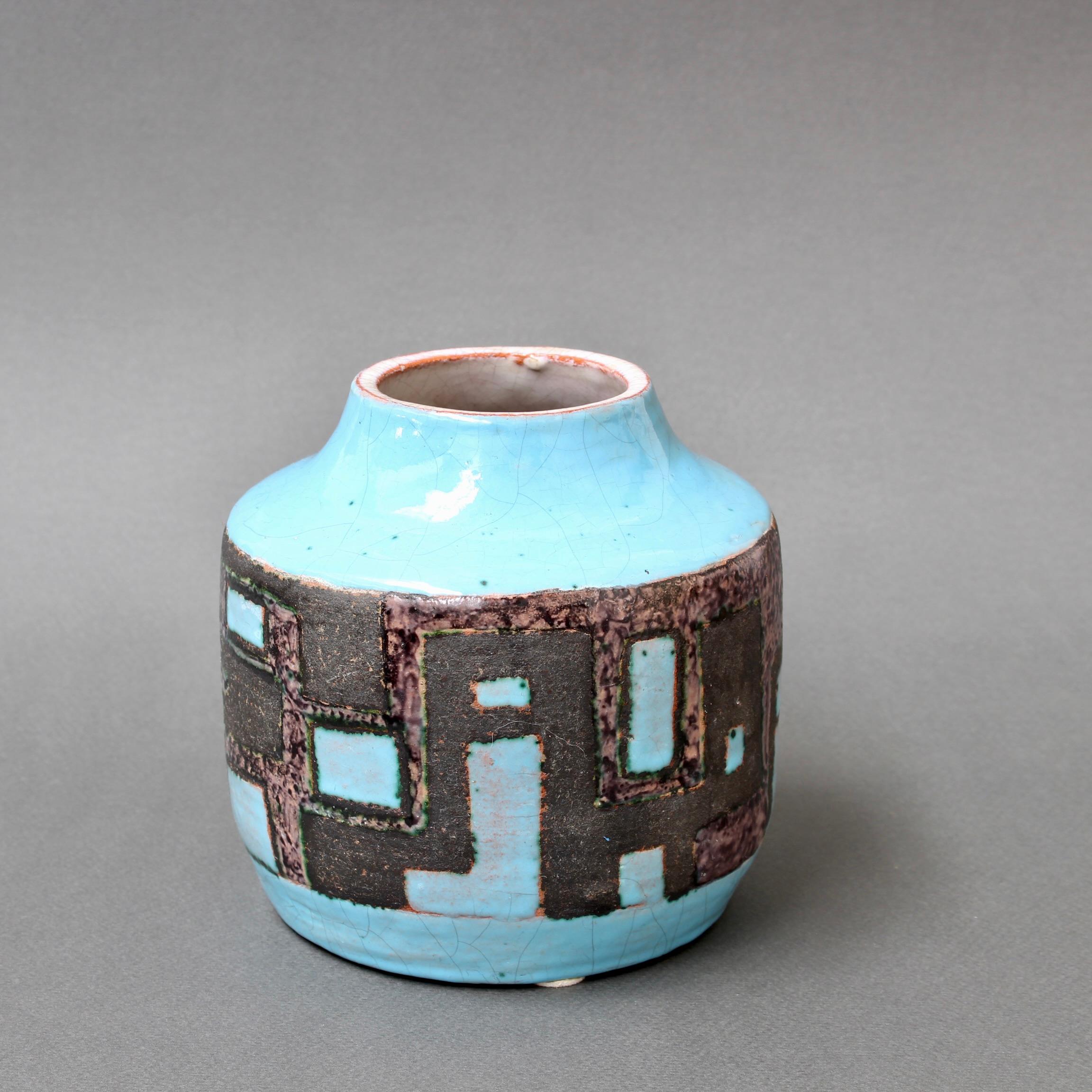 French Decorative Ceramic Vase by Jean-Claude Courjault '1961' In Good Condition In London, GB