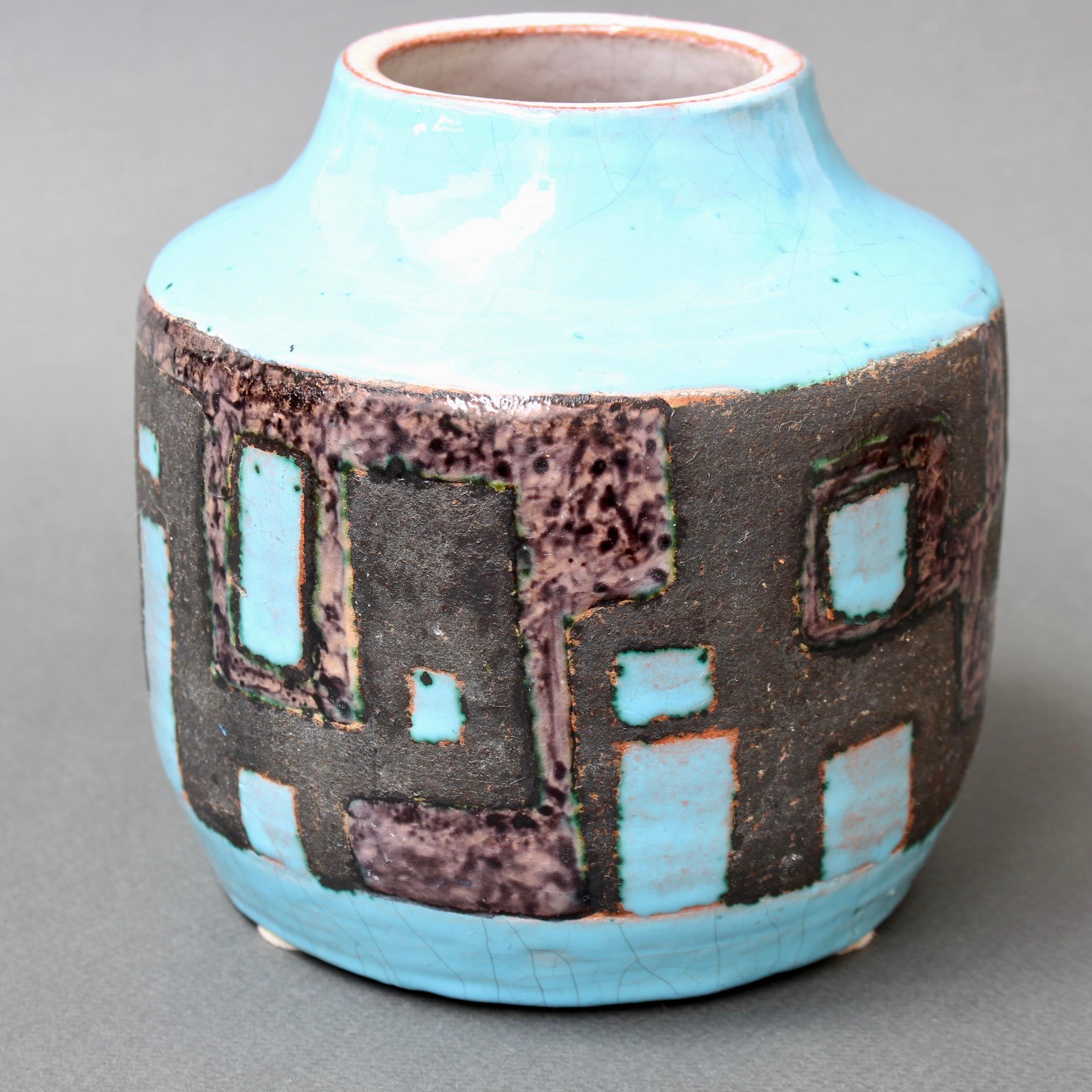 French Decorative Ceramic Vase by Jean-Claude Courjault '1961' 2