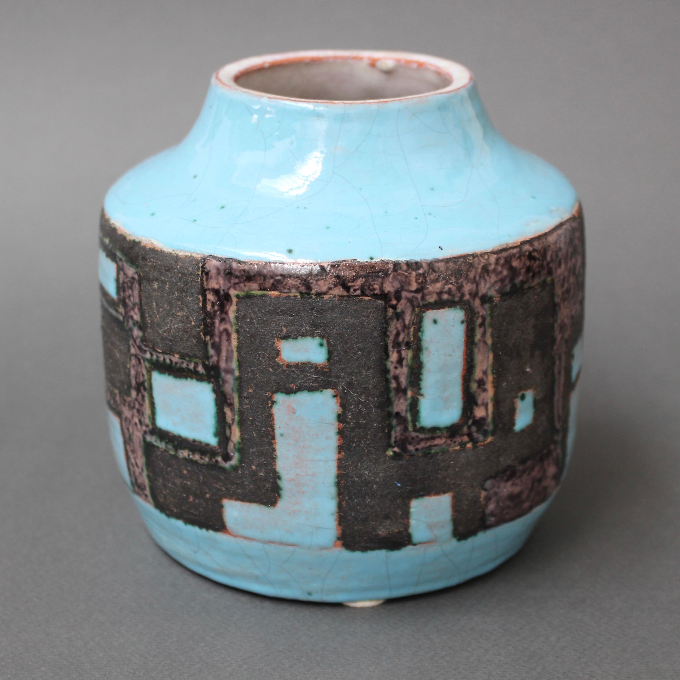 French Decorative Ceramic Vase by Jean-Claude Courjault '1961' 4