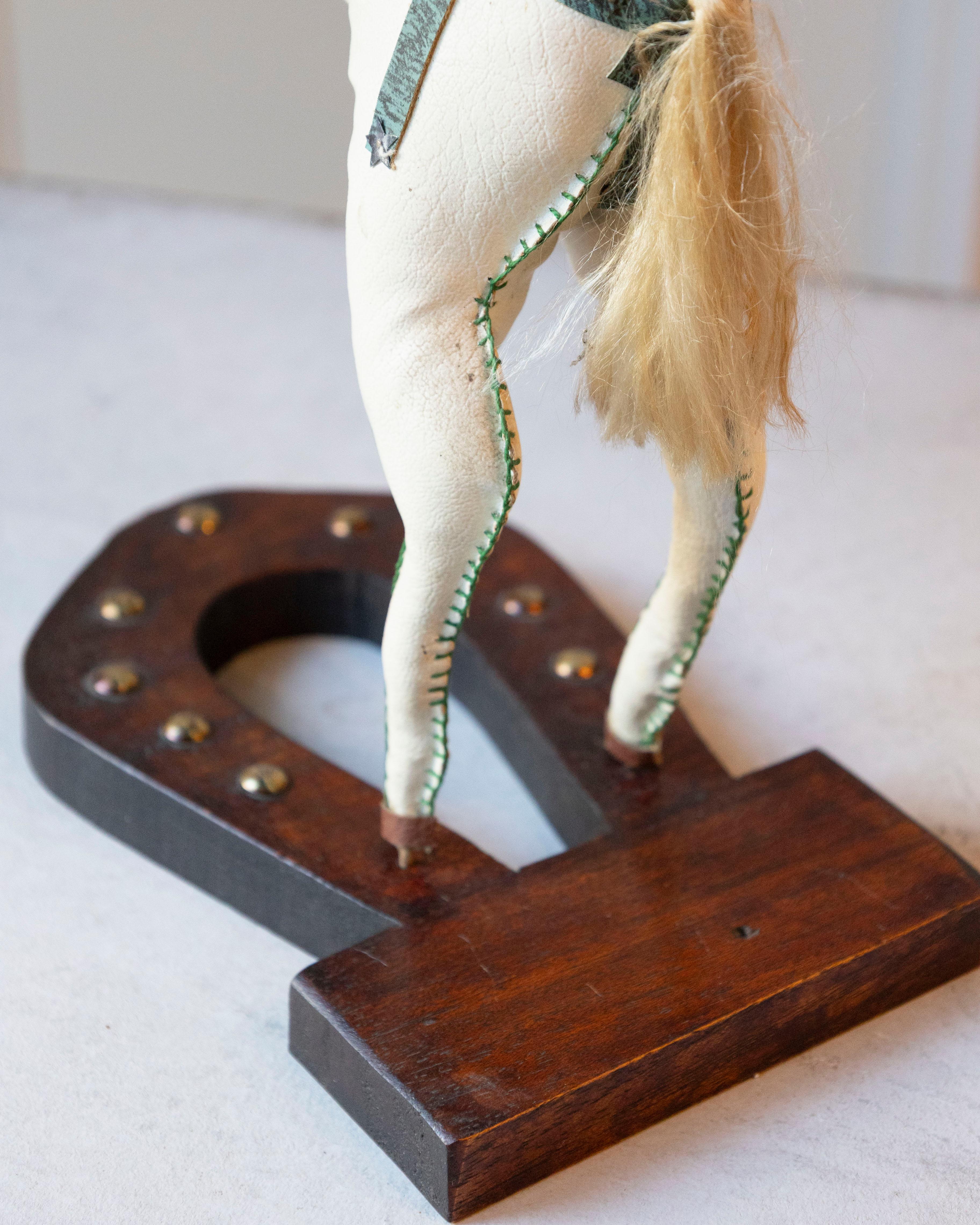 French Decorative Horse in Moleskin with Saddle and Harness, 20th Century For Sale 6