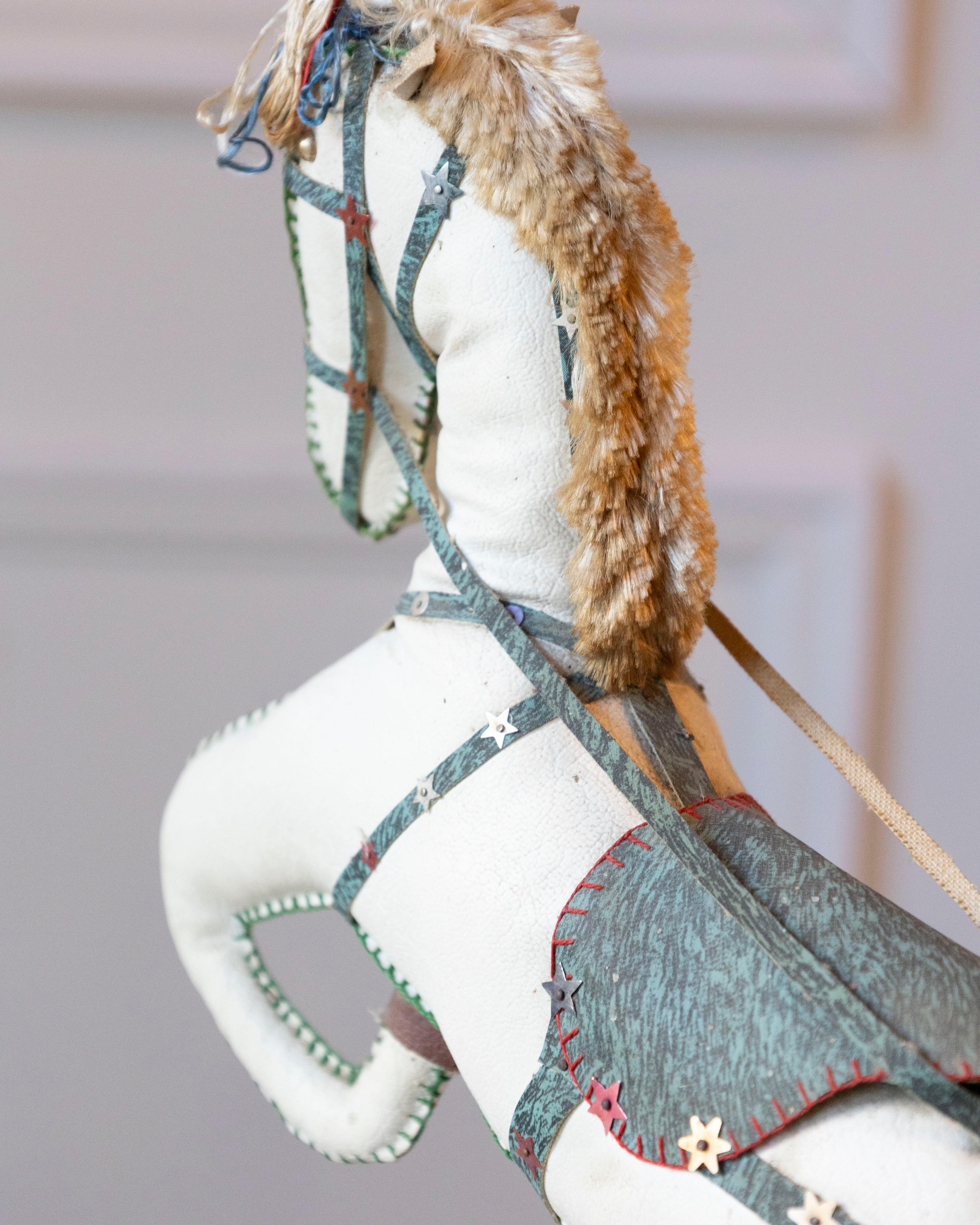 French Decorative Horse in Moleskin with Saddle and Harness, 20th Century For Sale 7