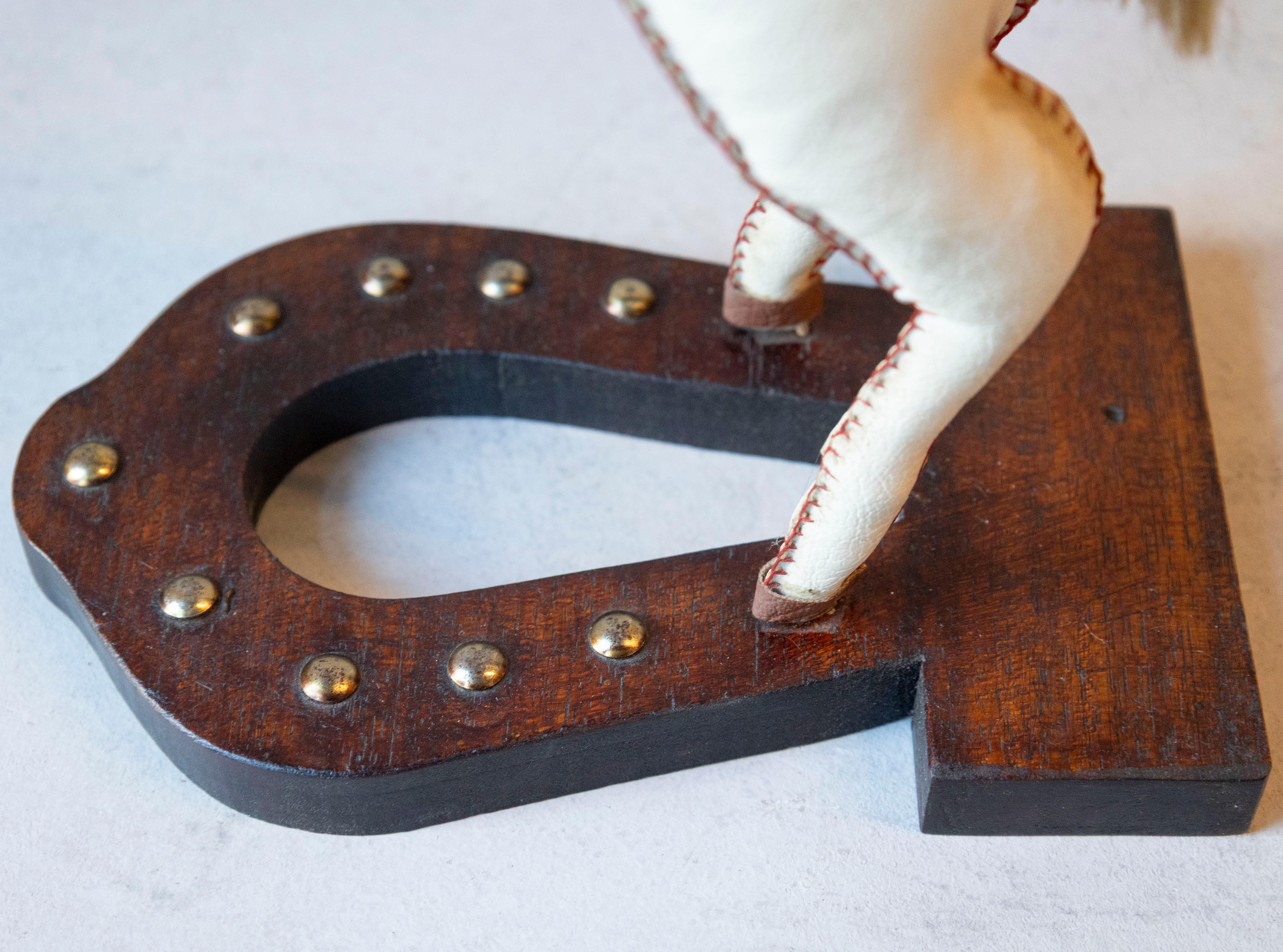 French Decorative Horse in Moleskin with Saddle and Harness, 20th Century For Sale 9