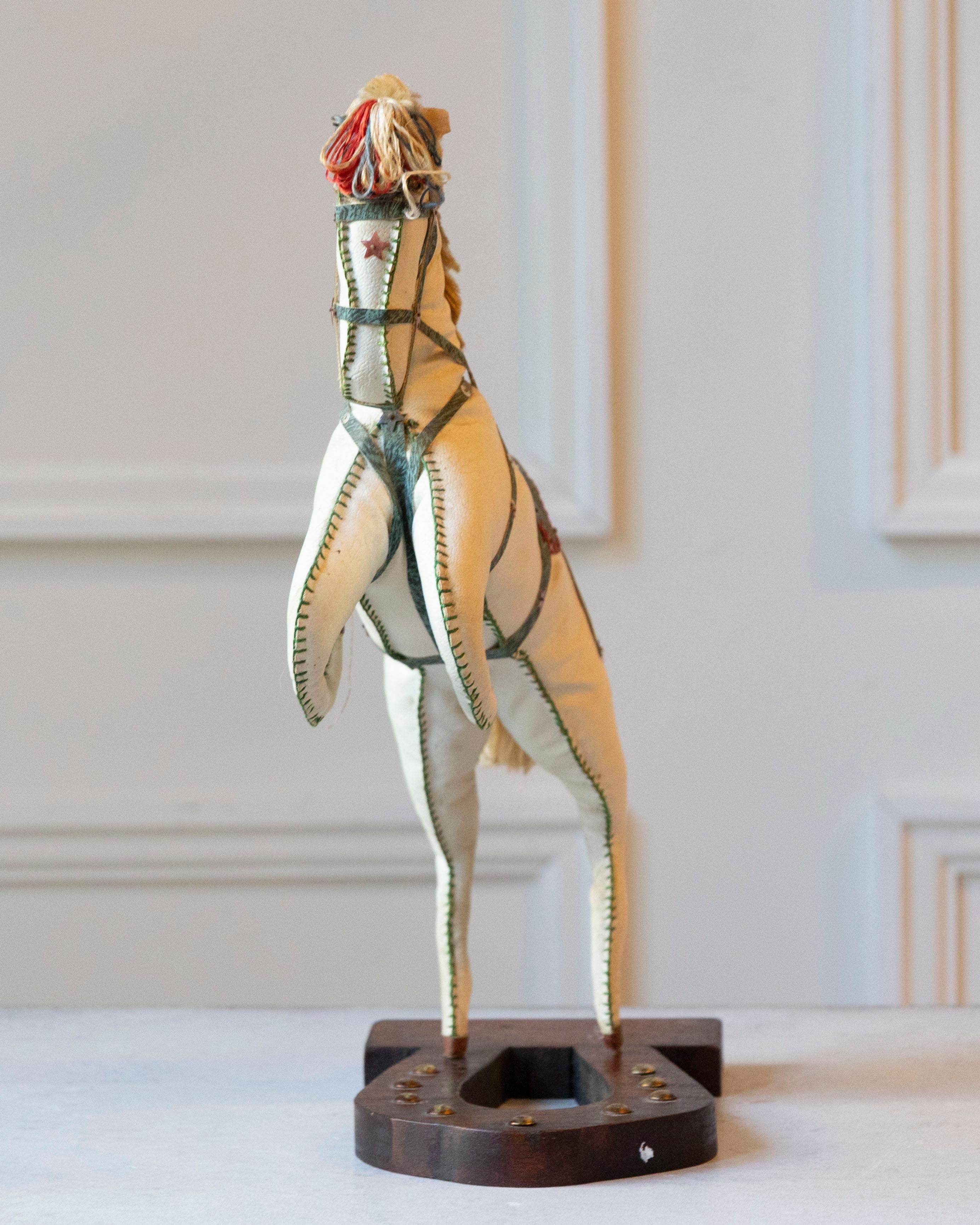 French Decorative Horse in Moleskin with Saddle and Harness, 20th Century For Sale 3