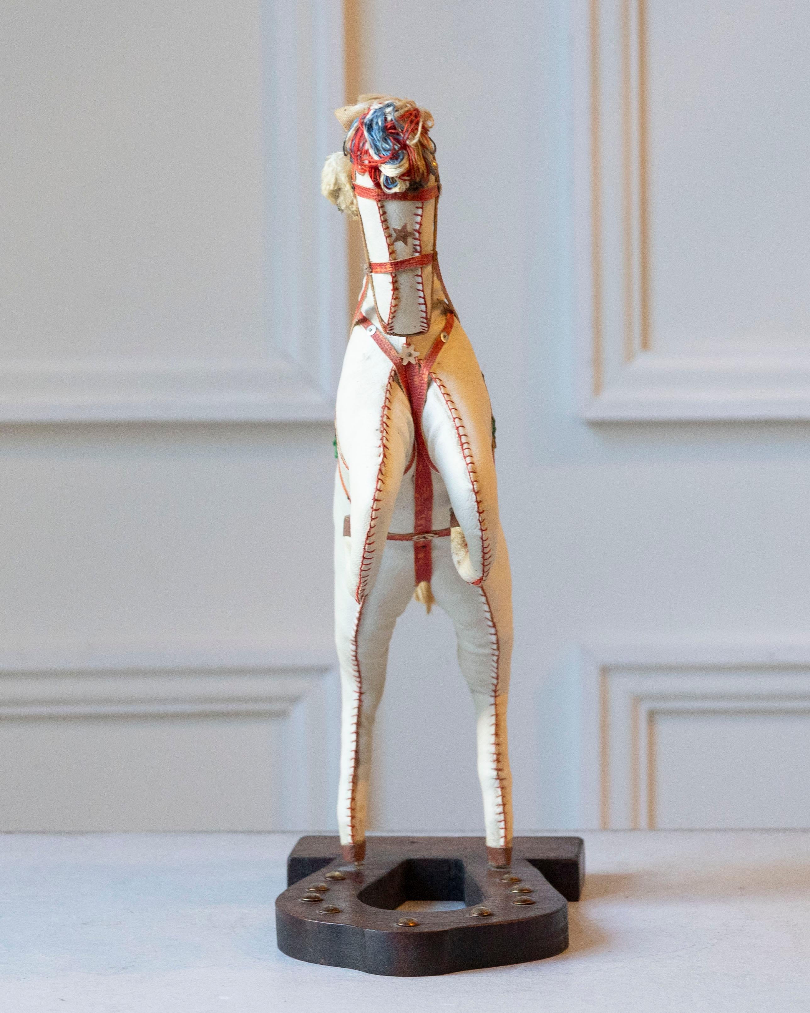 French Decorative Horse in Moleskin with Saddle and Harness, 20th Century For Sale 4