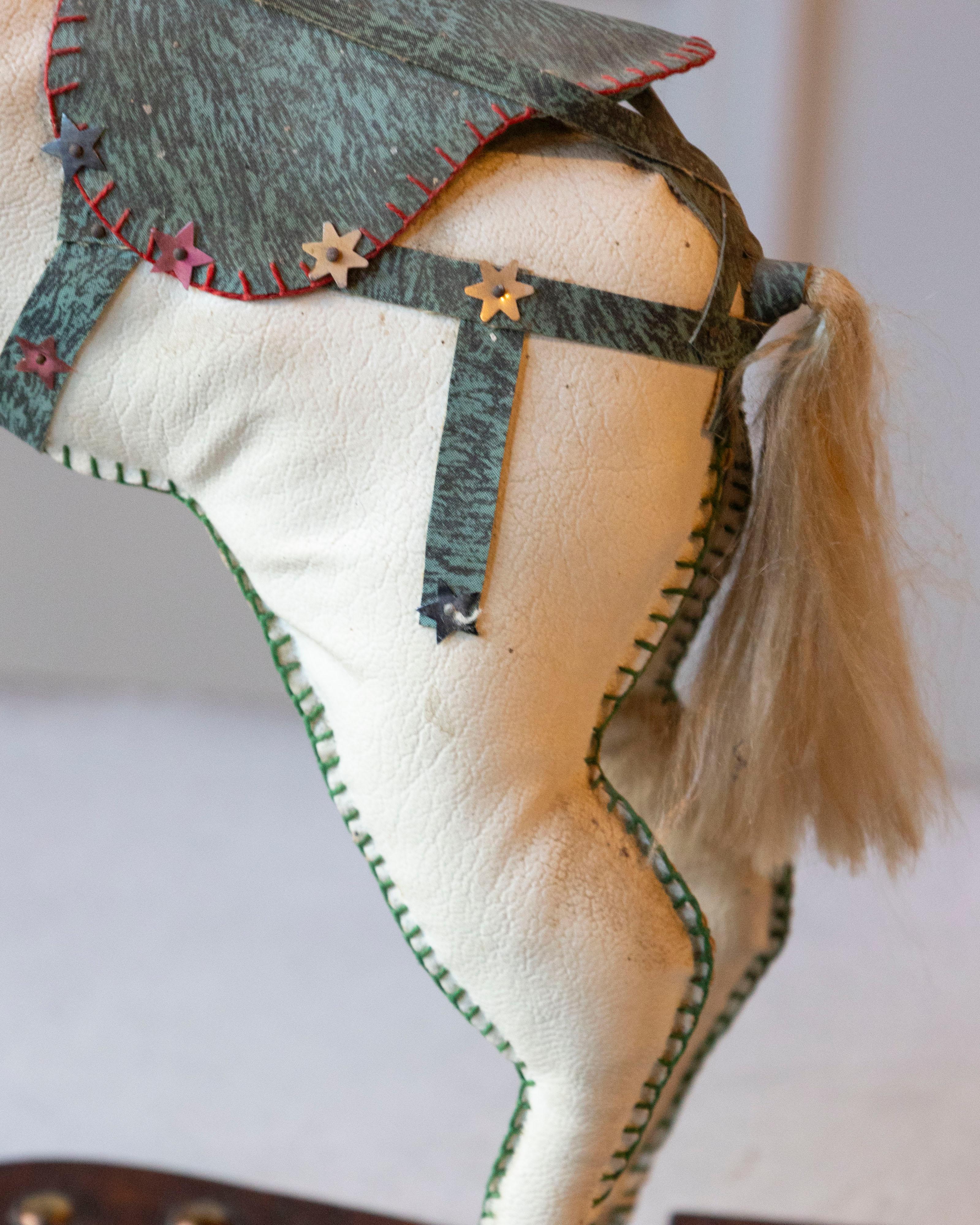 French Decorative Horse in Moleskin with Saddle and Harness, 20th Century For Sale 5