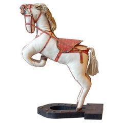 French Decorative Horse in Moleskin with Saddle and Harness, 20th Century