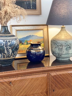 Französische dekorative Vase von Georges Pelletier (ca. 1970er Jahre)