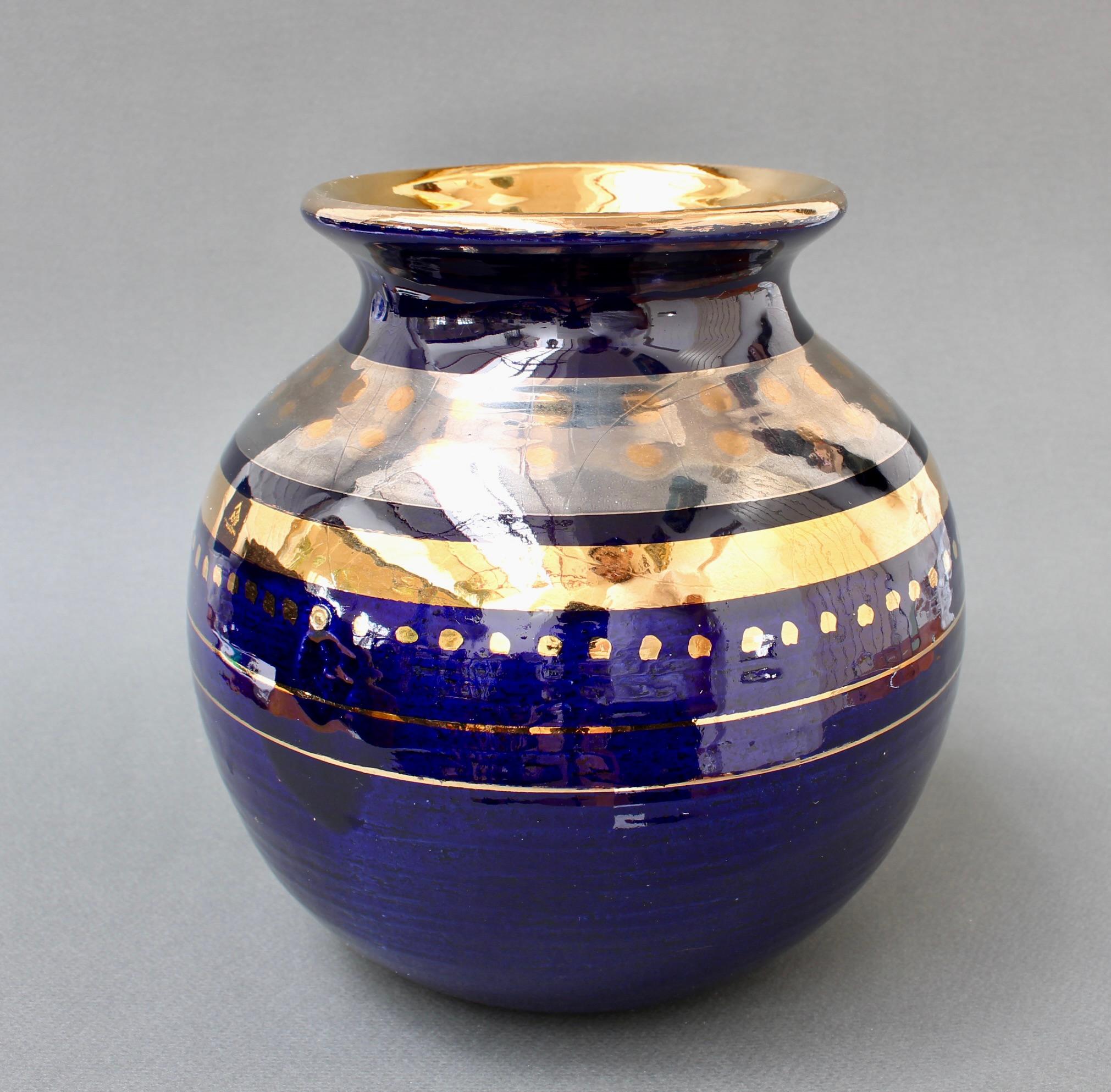 Glazed French Decorative Vase by Georges Pelletier, 'circa 1970s' For Sale
