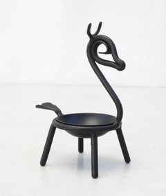 French Deer Ashtray Vide Poche Ring Dish Mid Century C1950s Folk Art