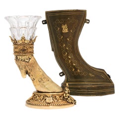 French Deer Hunting Trophy by Jean-Francois Deniere Circa 1836