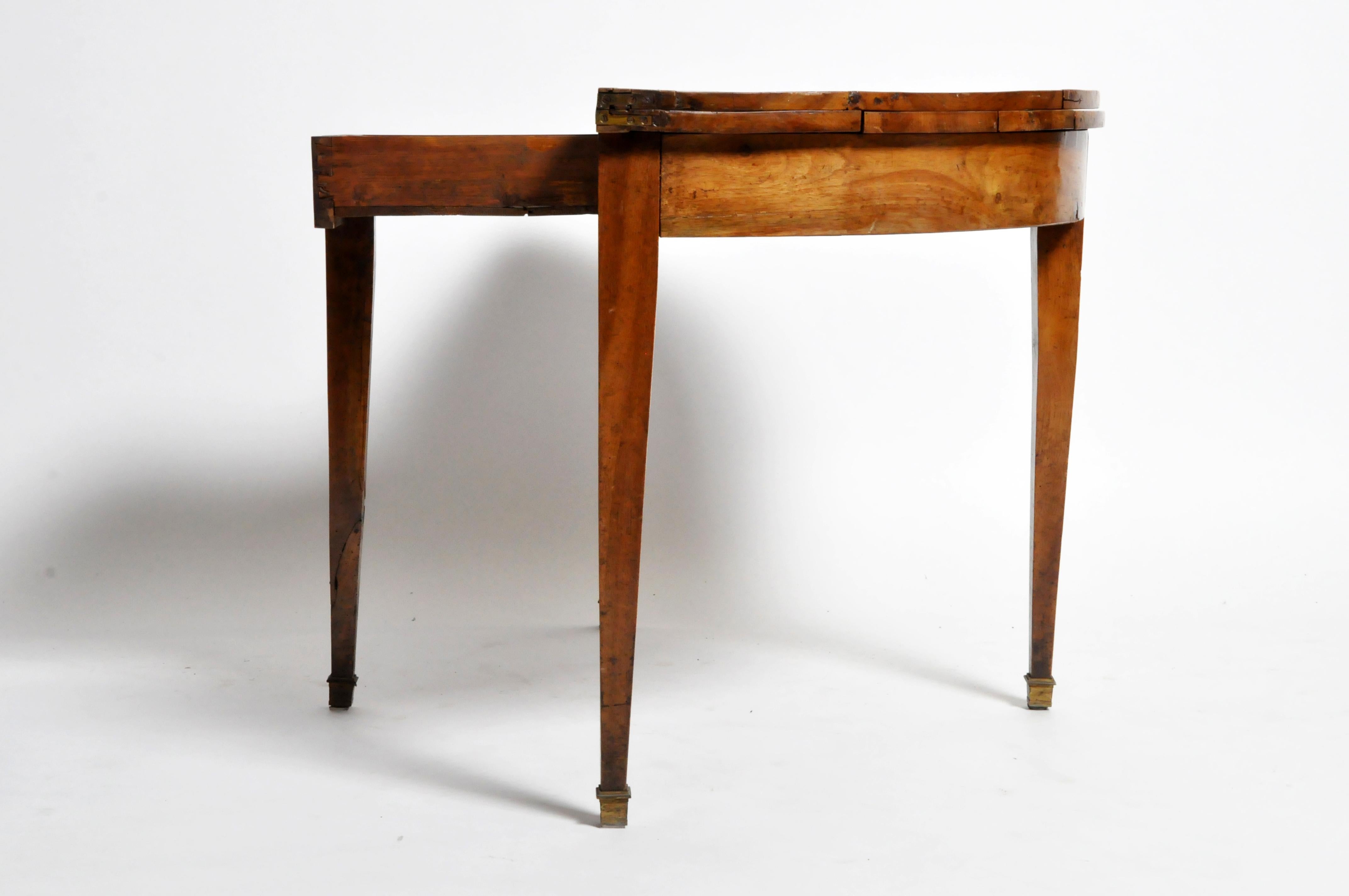 French Demilune Folding Game Table 2