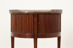 French Demilune Directoire Style Bedside Table