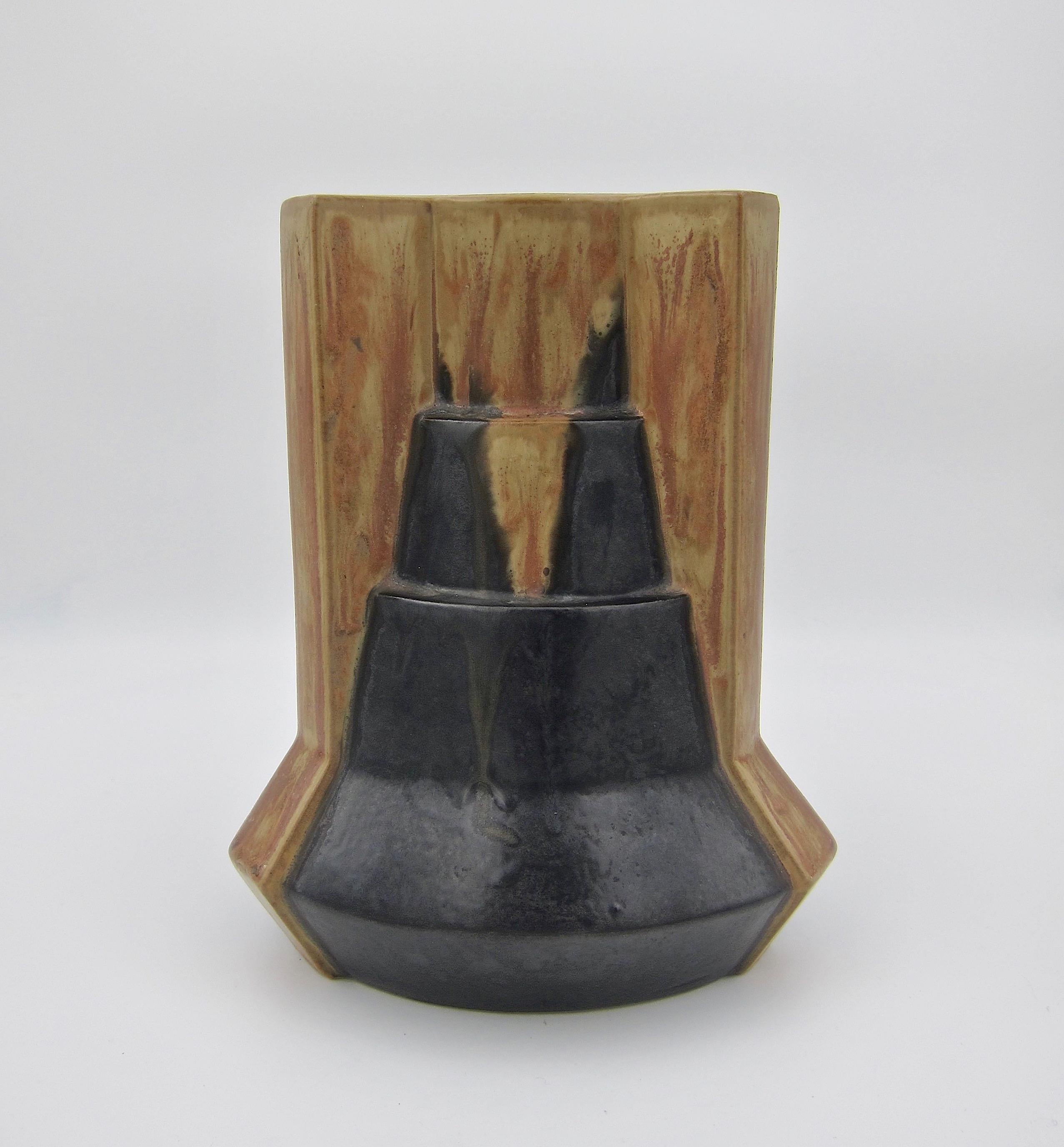 20th Century French Art Deco Gres Flamme Denbac Vase