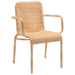 French Design and Braided Resin Rattan Effect Outdoor Armchair