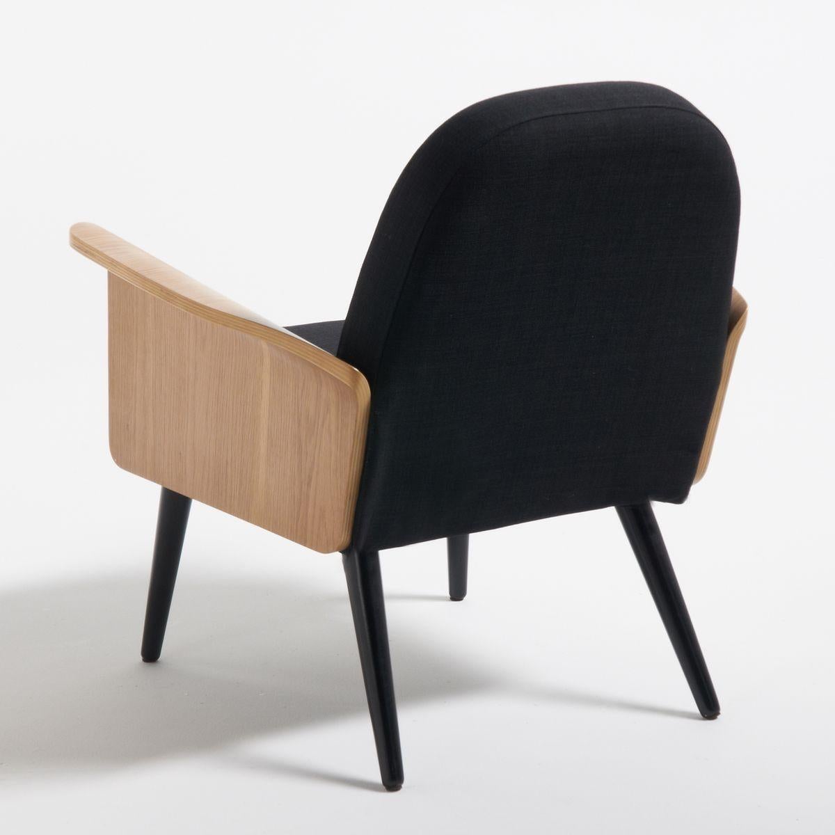 black wood armchair