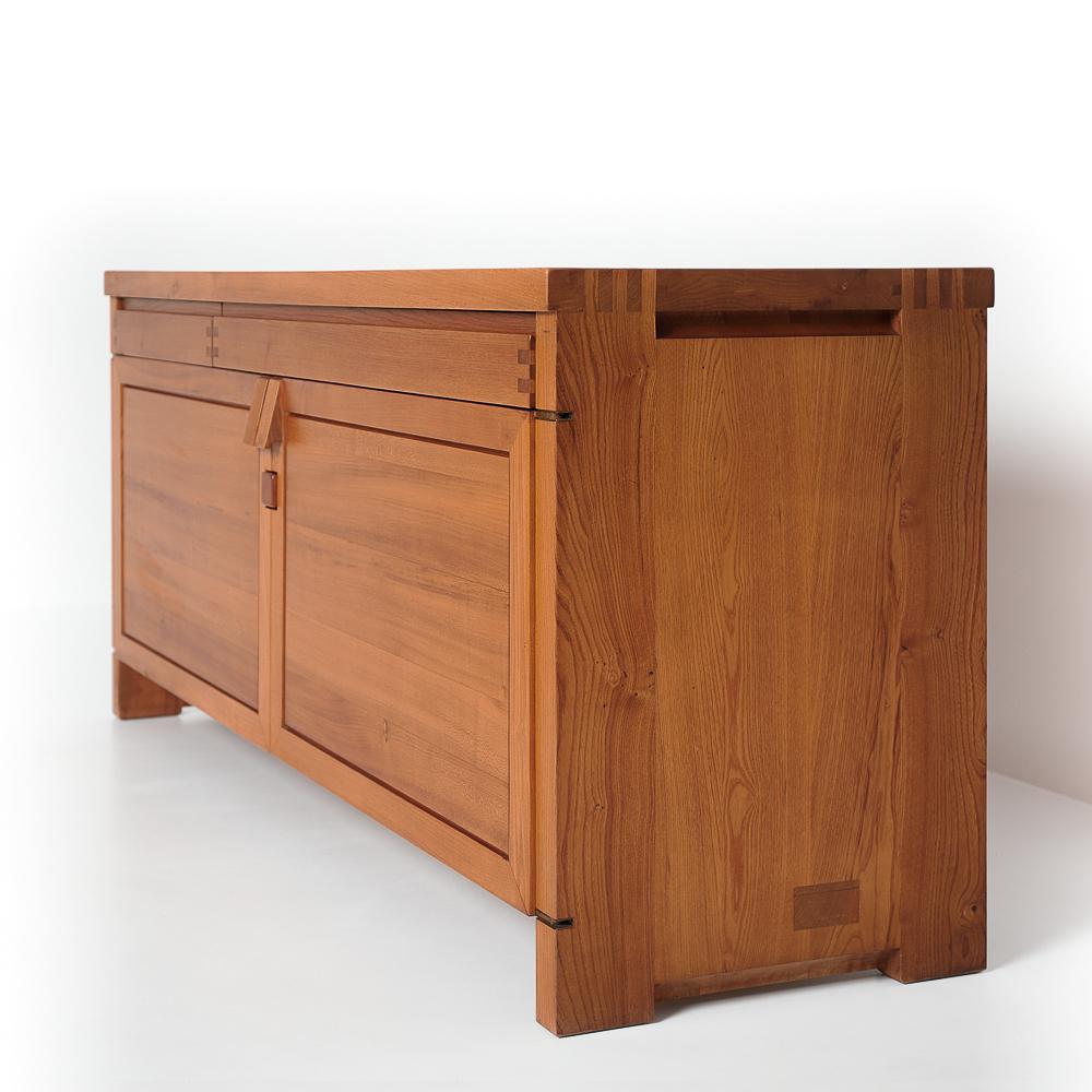 French Design Classic Pierre Chapo R08 Long Sideboard, 1970s 4