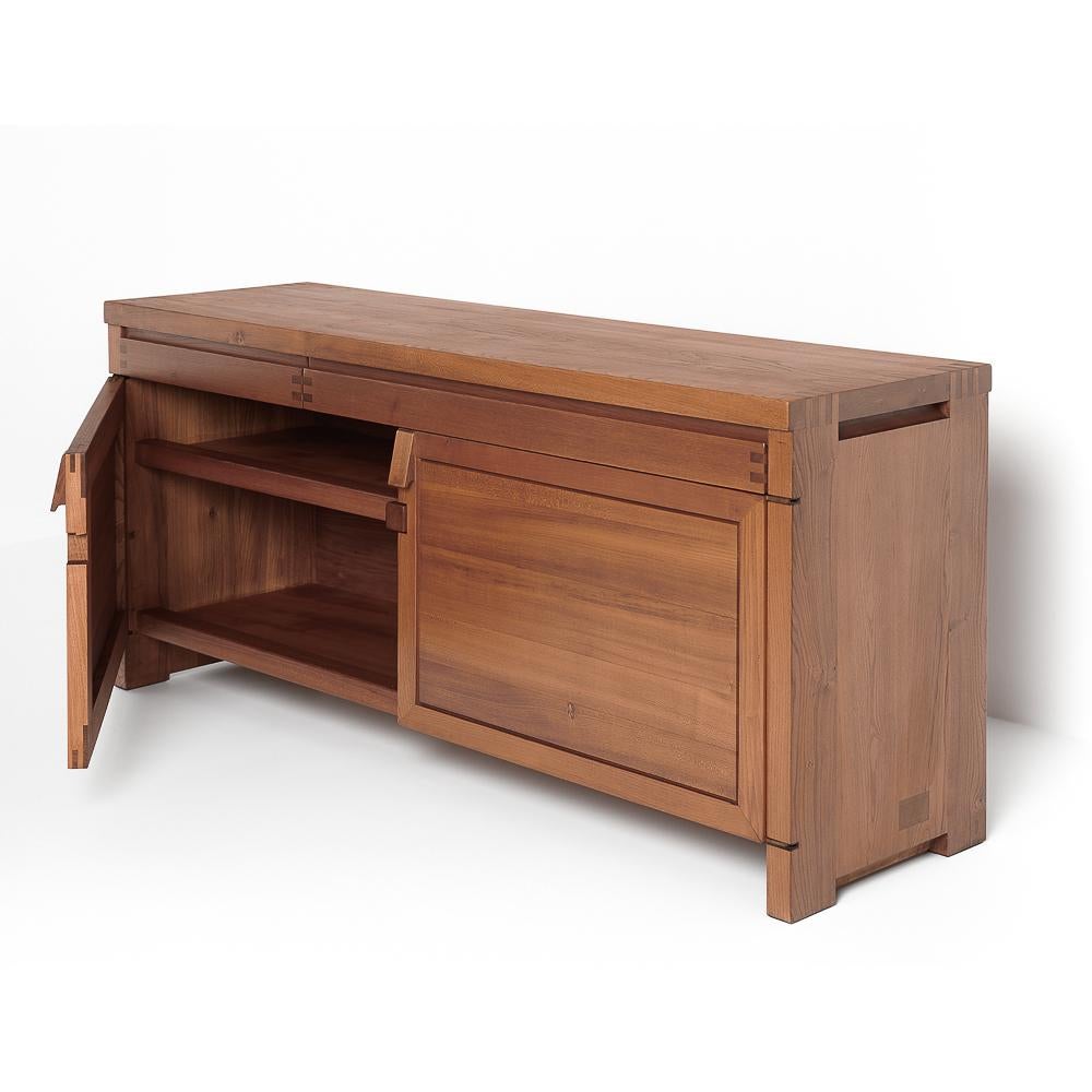 Late 20th Century French Design Classic Pierre Chapo R08 Long Sideboard, 1970s