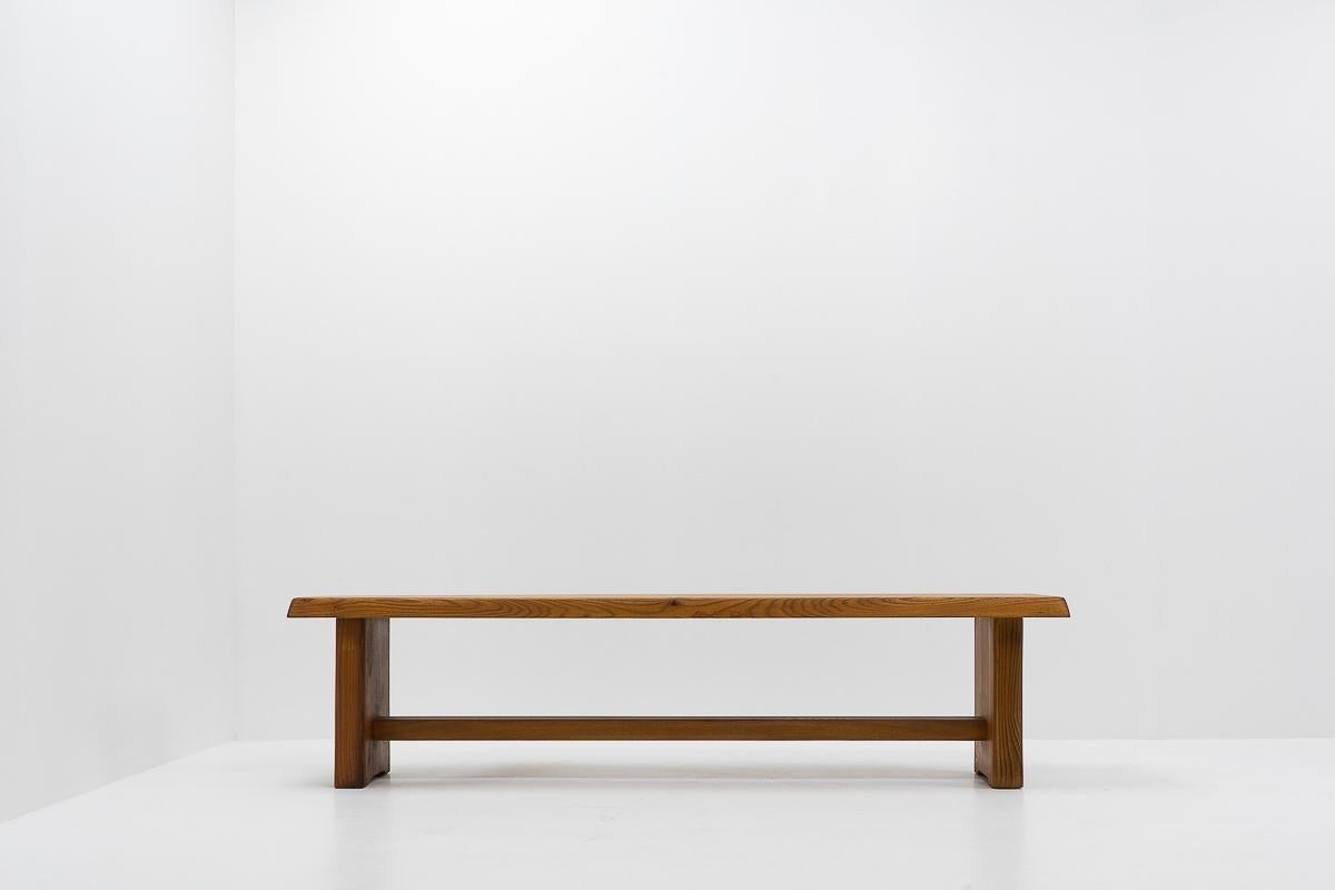 French Design Classic: Pierre Chapo, S14 Benches, 1980s For Sale 5