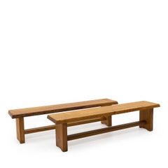 French Design Classic: Pierre Chapo, S14 Benches, 1980s