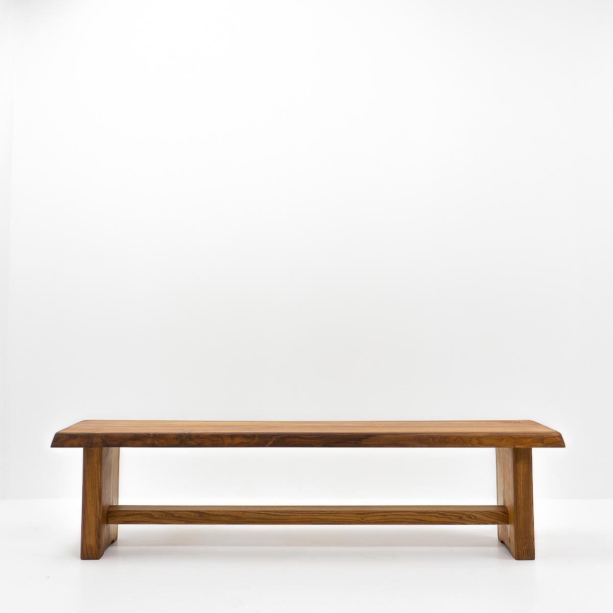French Design Classic: Pierre Chapo, S14 Benches, 1980s For Sale 2