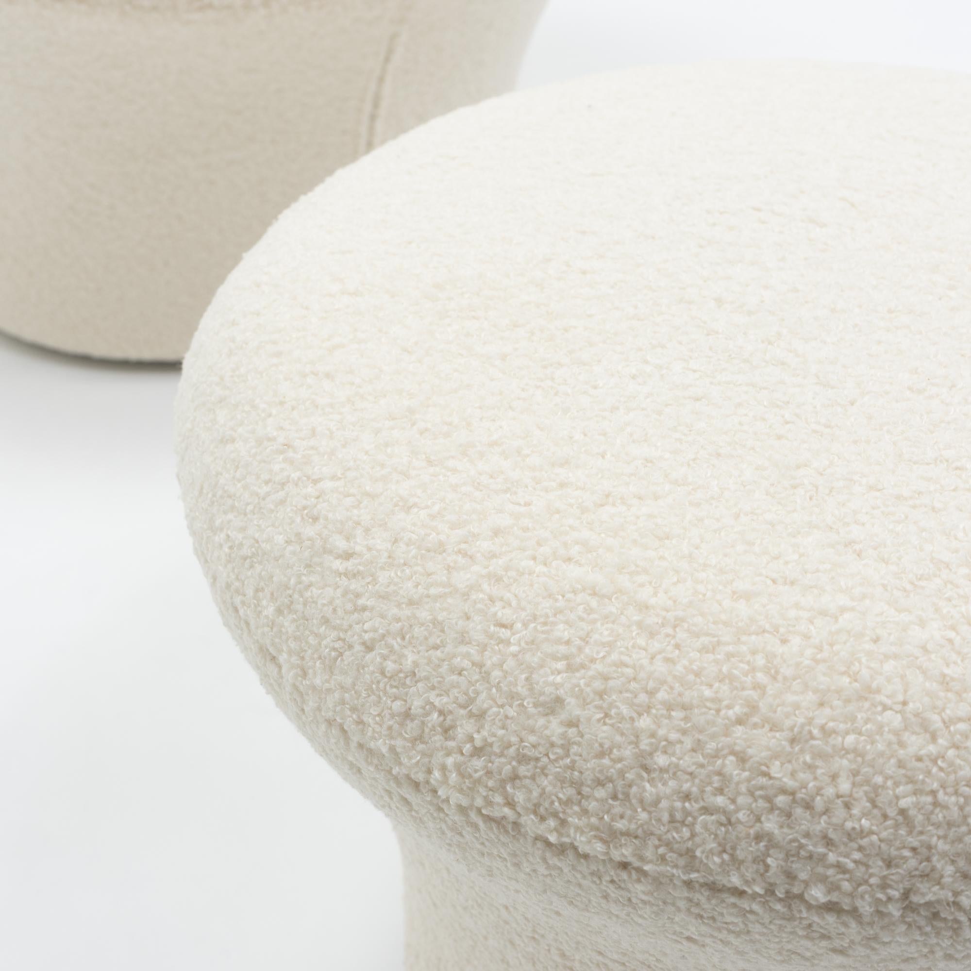 French Design Classic Pierre Paulin for Artifort Mushroom Lounge Chair Ottoman en vente 4