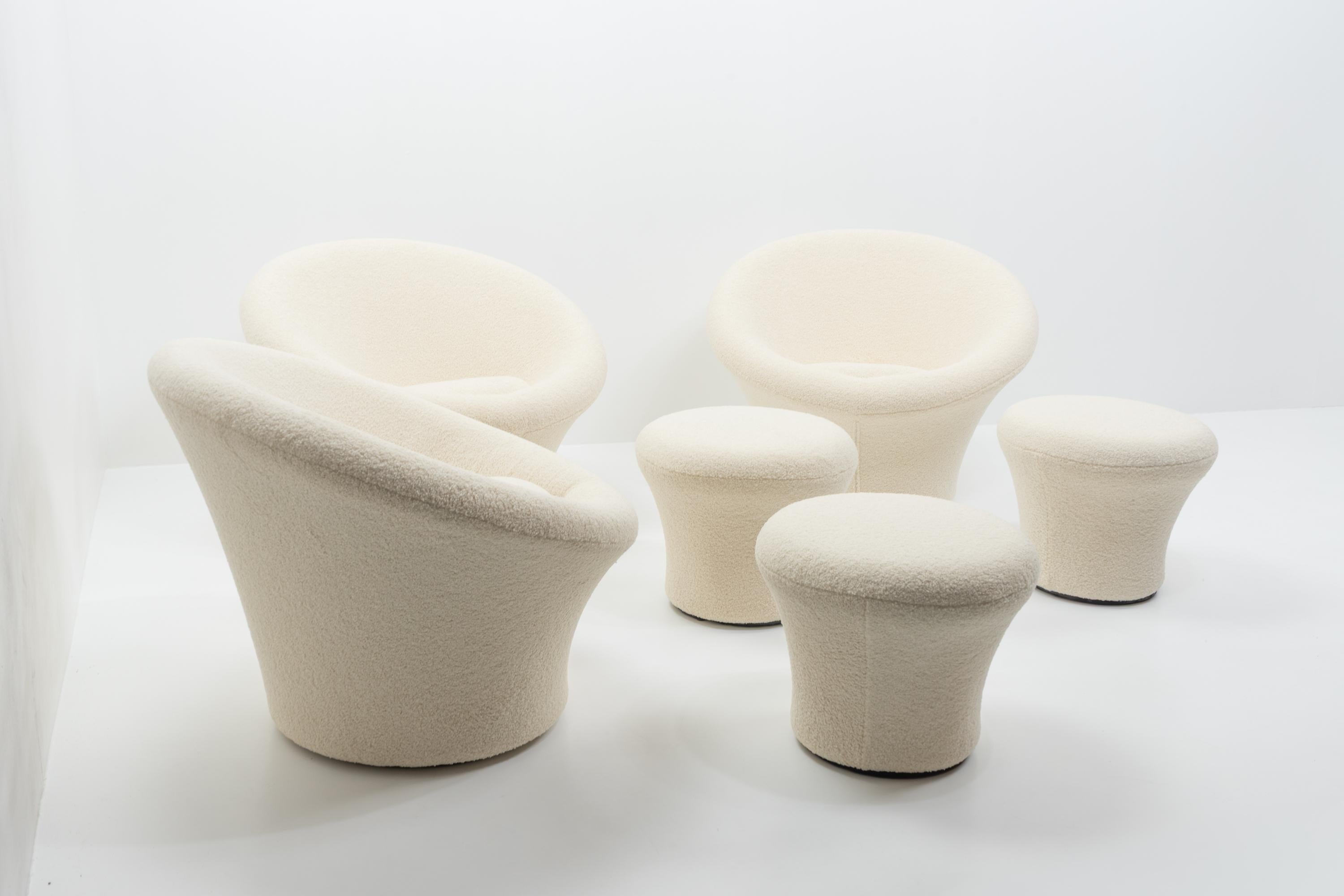20ième siècle French Design Classic Pierre Paulin for Artifort Mushroom Lounge Chair Ottoman en vente