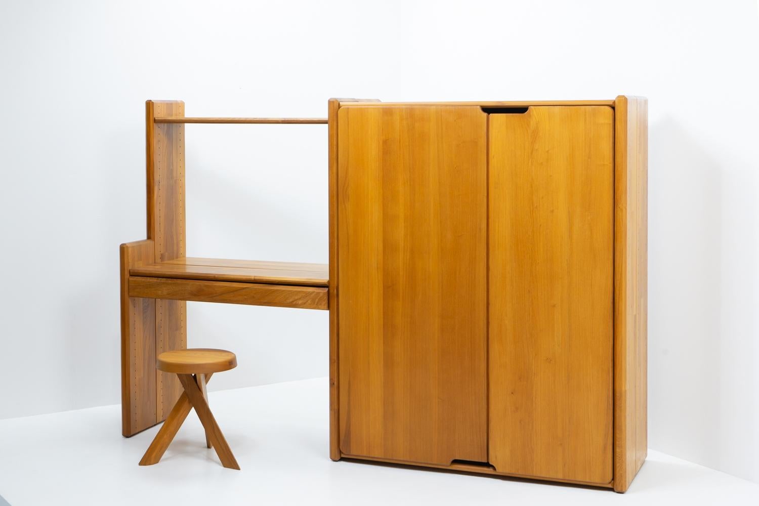 Scrivania e libreria GO di design francese di Pierre Chapo, Francia, anni '80 in vendita 6