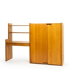 Bureau et bibliothèque GO de Pierre Chapo, France, années 1980