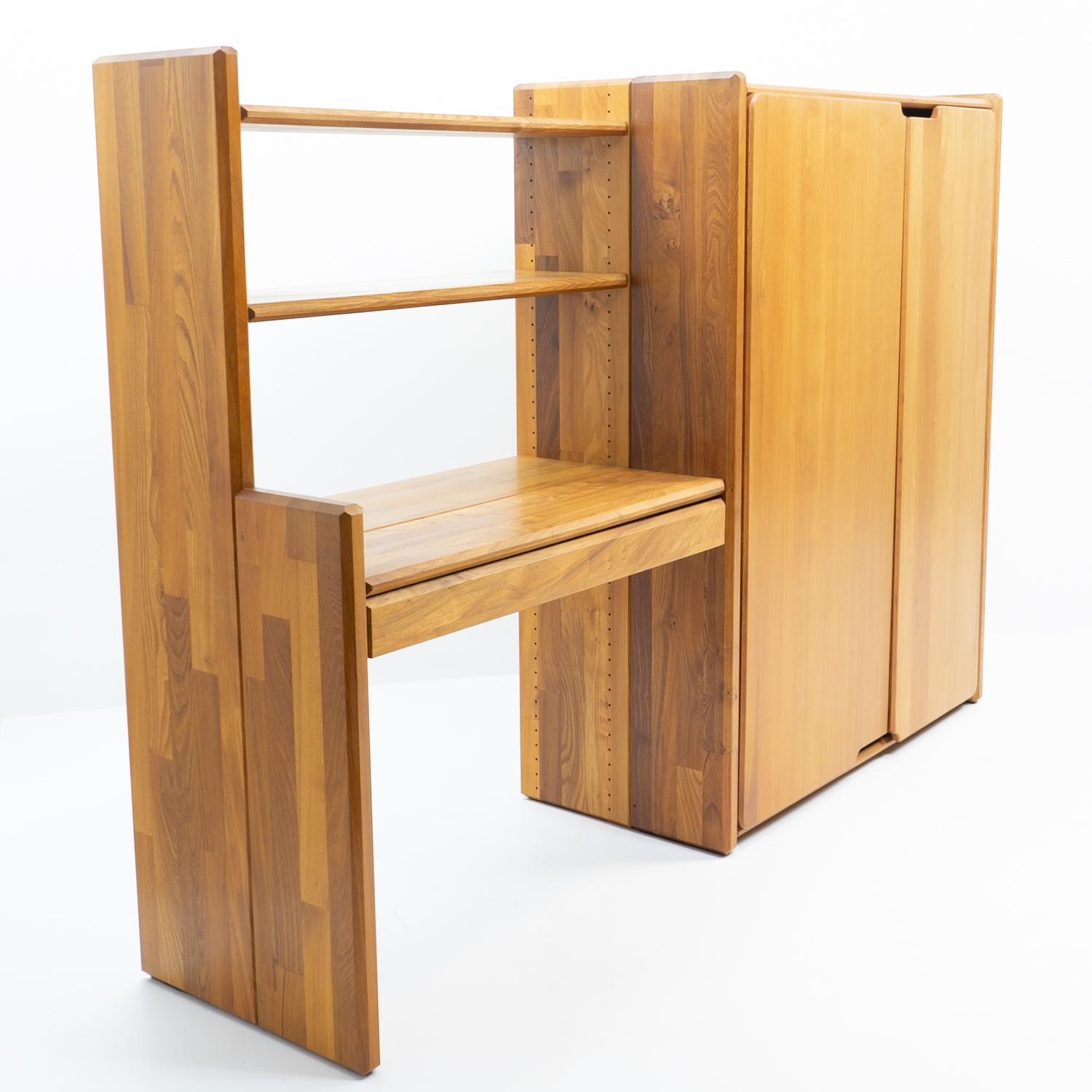 Olmo Scrivania e libreria GO di design francese di Pierre Chapo, Francia, anni '80 in vendita
