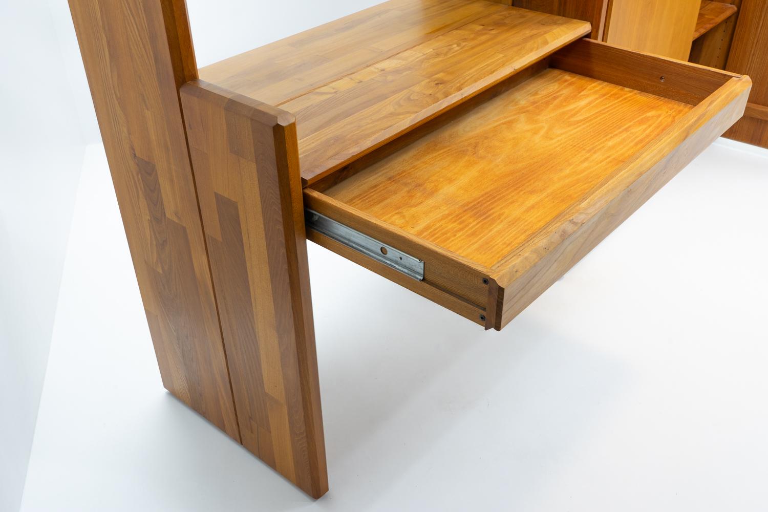 Scrivania e libreria GO di design francese di Pierre Chapo, Francia, anni '80 in vendita 1
