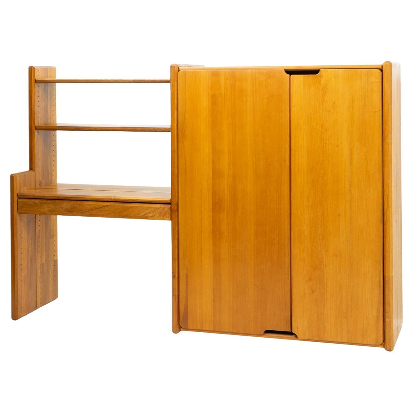 French Design GO Desk and Bookcase by Pierre Chapo, France, 1980s