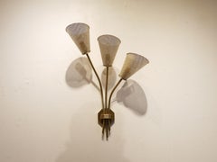 French Design Kobis & Lorens Perforated Metal 3-Stems Sconce