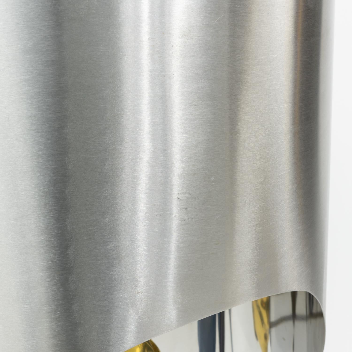 Französisches Design Maria Pergay Totem Wandleuchte oder Wandleuchter, 1970er Jahre im Angebot 9