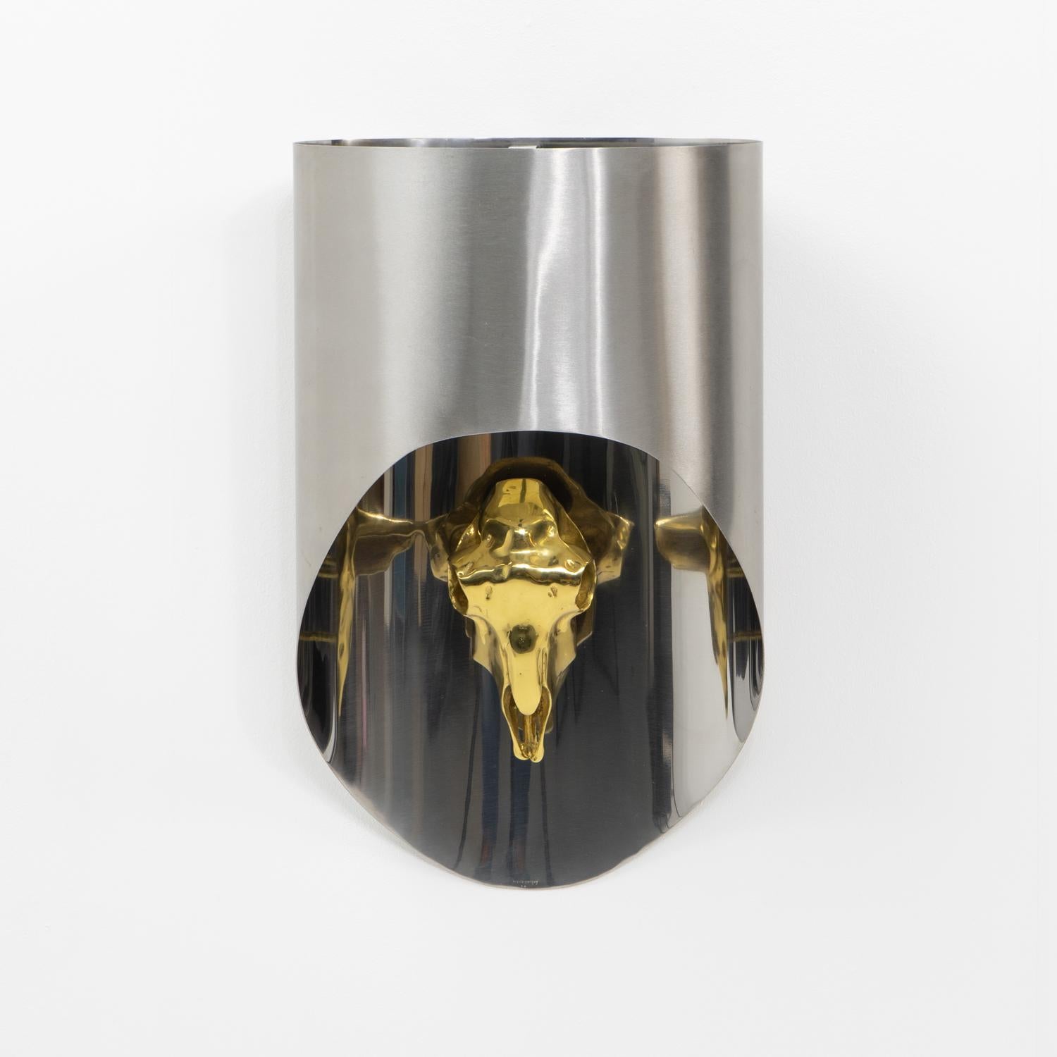 Französisches Design Maria Pergay Totem Wandleuchte oder Wandleuchter, 1970er Jahre (Moderne der Mitte des Jahrhunderts) im Angebot