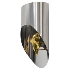 Lampada da parete o scantinato Totem di Maria Pergay, design francese, anni '70