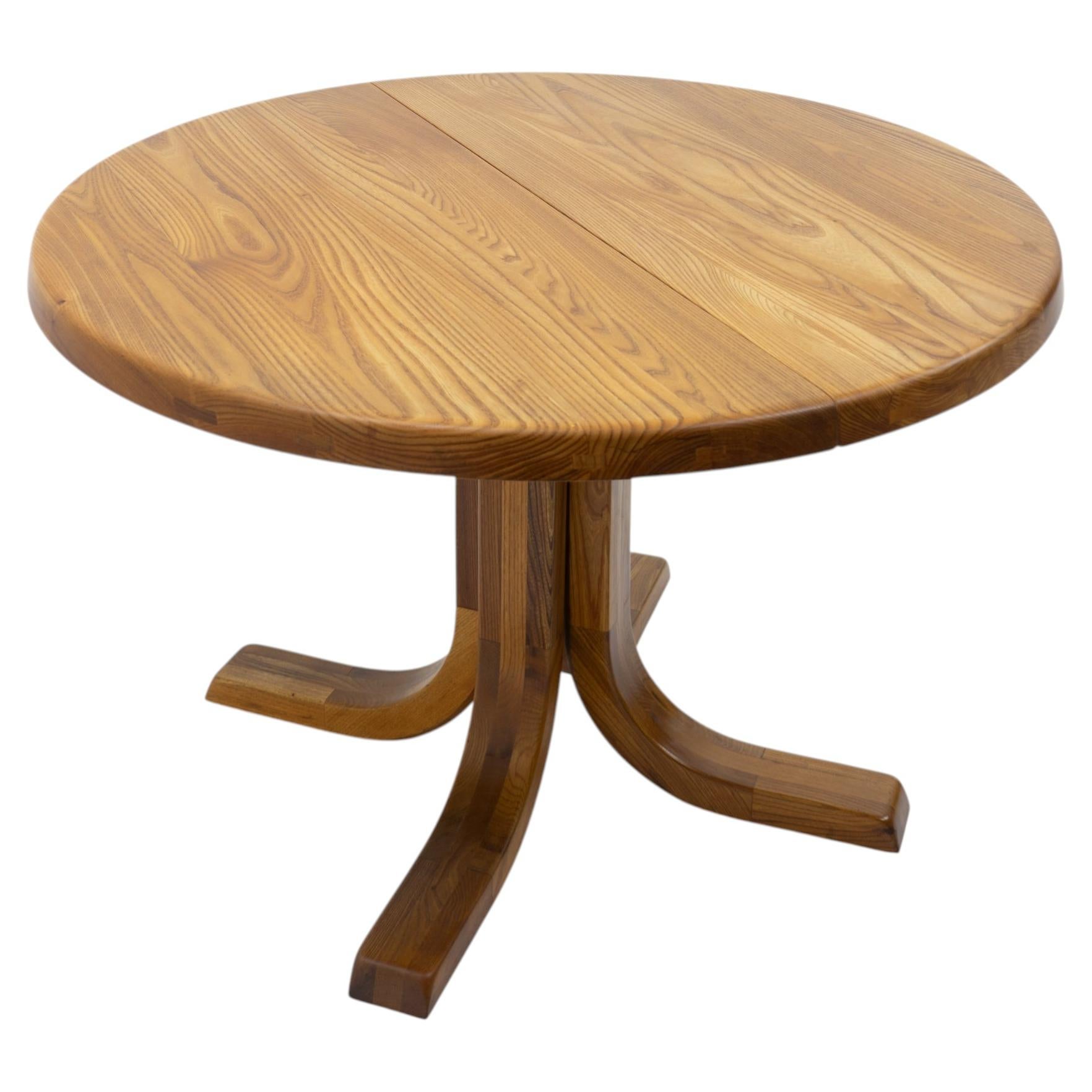 French Design Original Pierre Chapo Extendable T40 Dining Table, 1970s For Sale