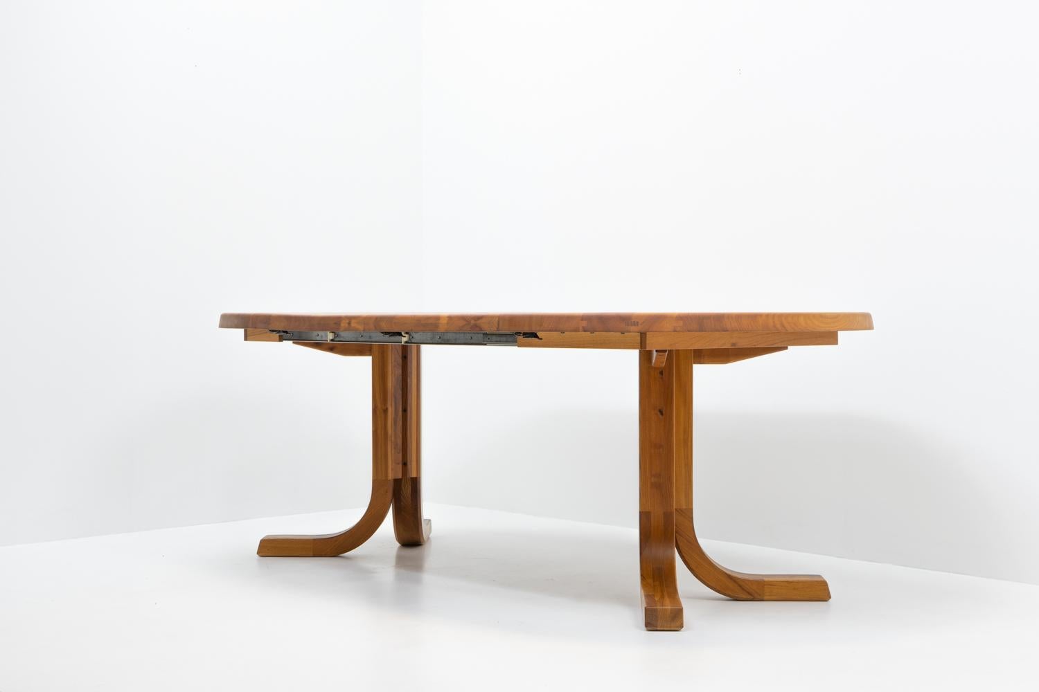Fin du 20e siècle Table de salle à manger à rallonge T40 originale Pierre Chapo, 1970 en vente