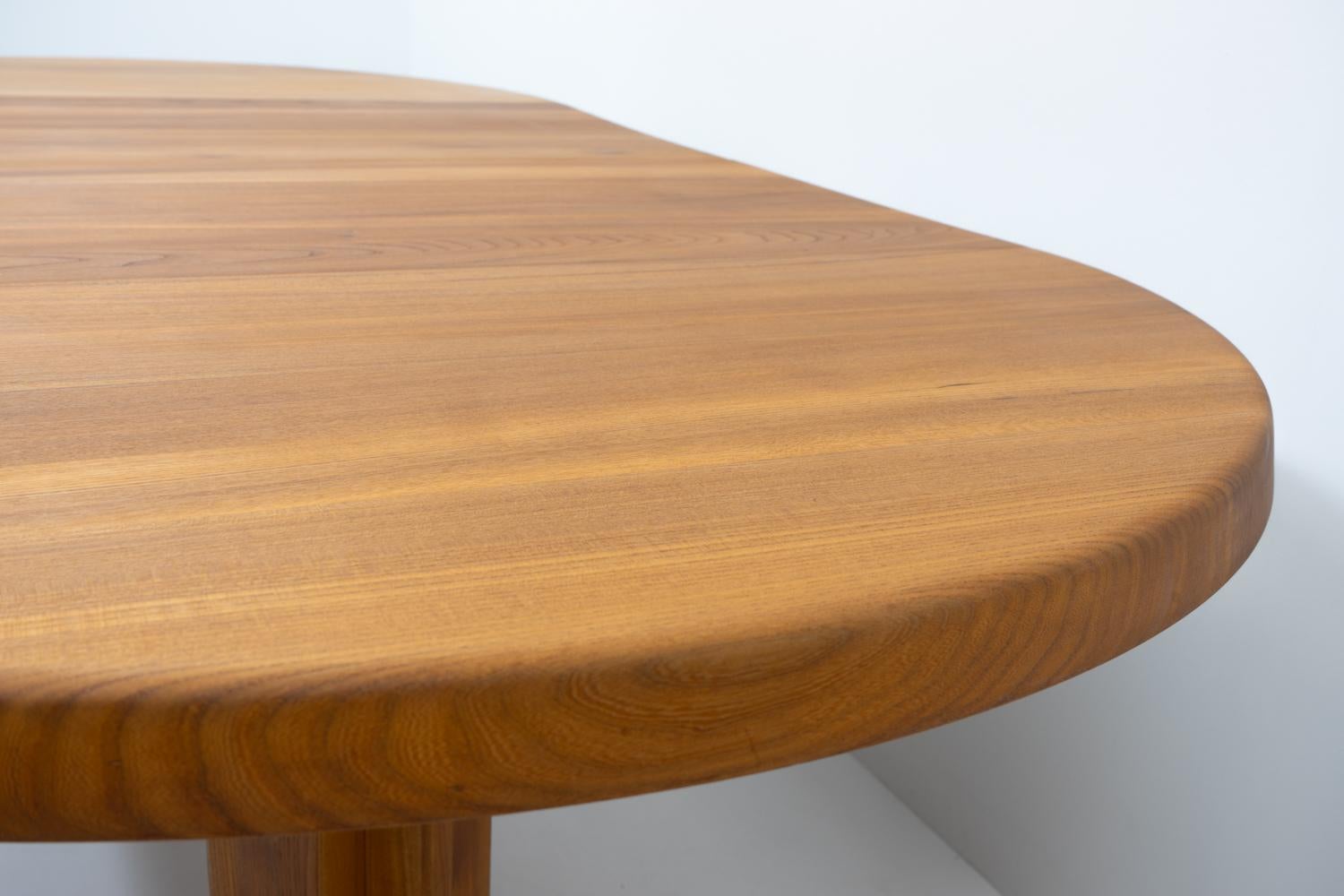 Table de salle à manger à rallonge T40 originale Pierre Chapo, 1970 en vente 2