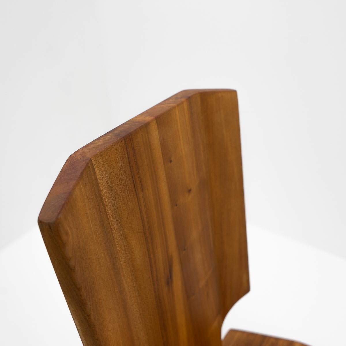 French Design, Pierre Chapo, French Elm S28 Chair, 1980s 2