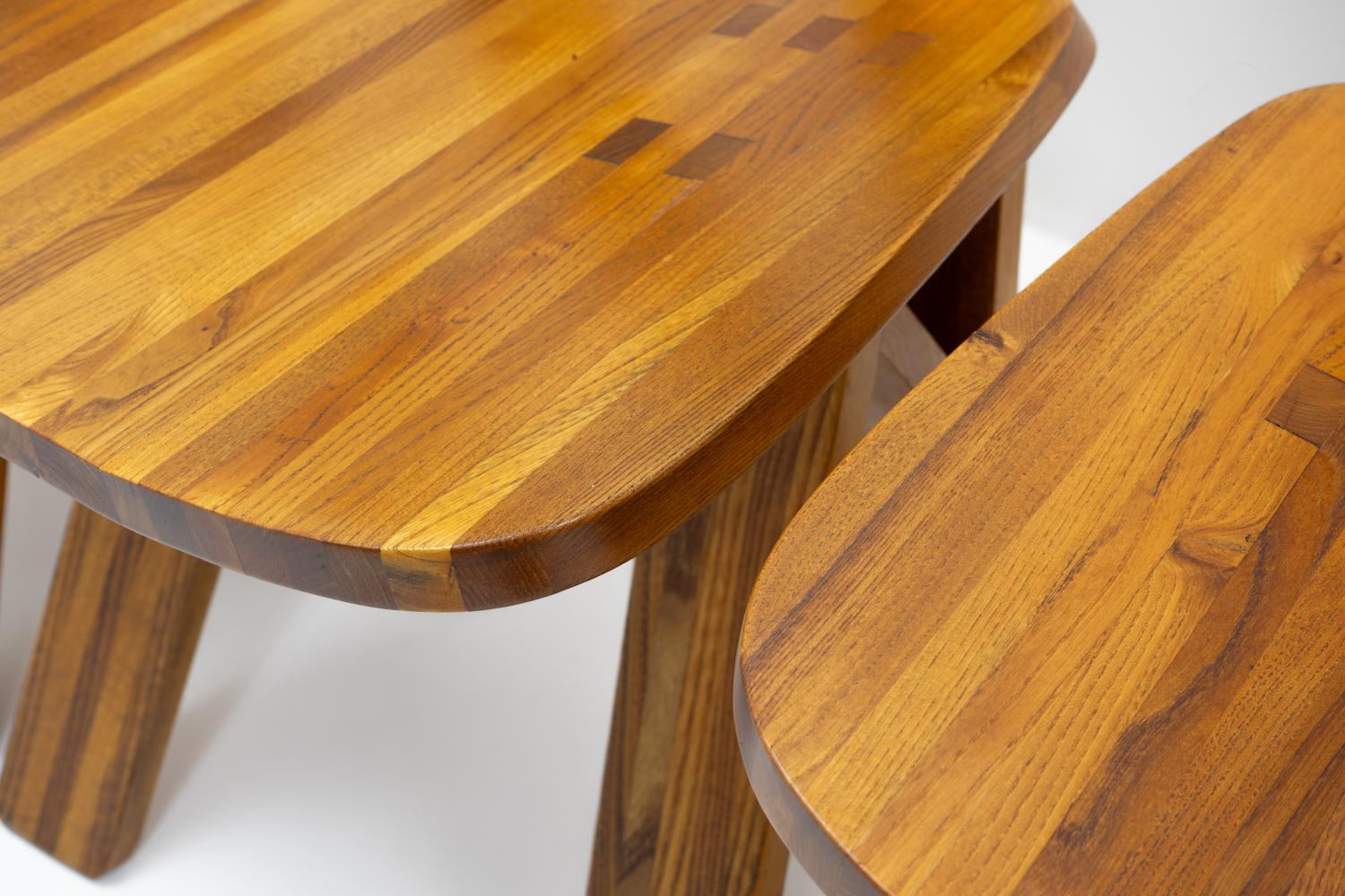 Sedie Pierre Chapo S45 di design francese, set di sei - Anni '70 in vendita 4