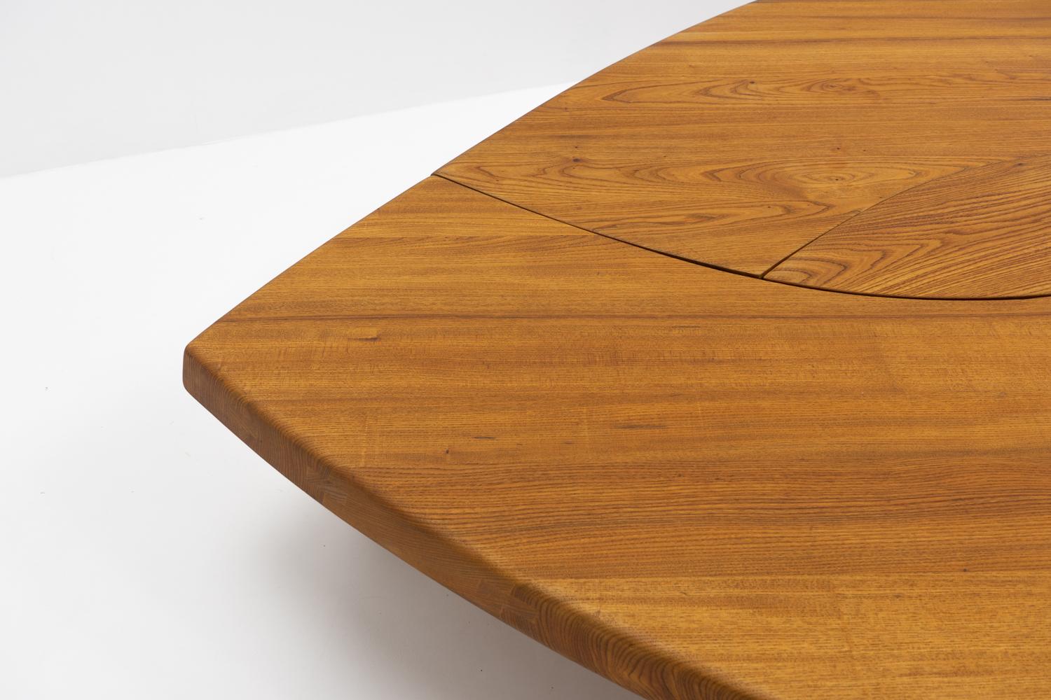 Table basse à œil Pierre Chapo T22, France - 1970 7