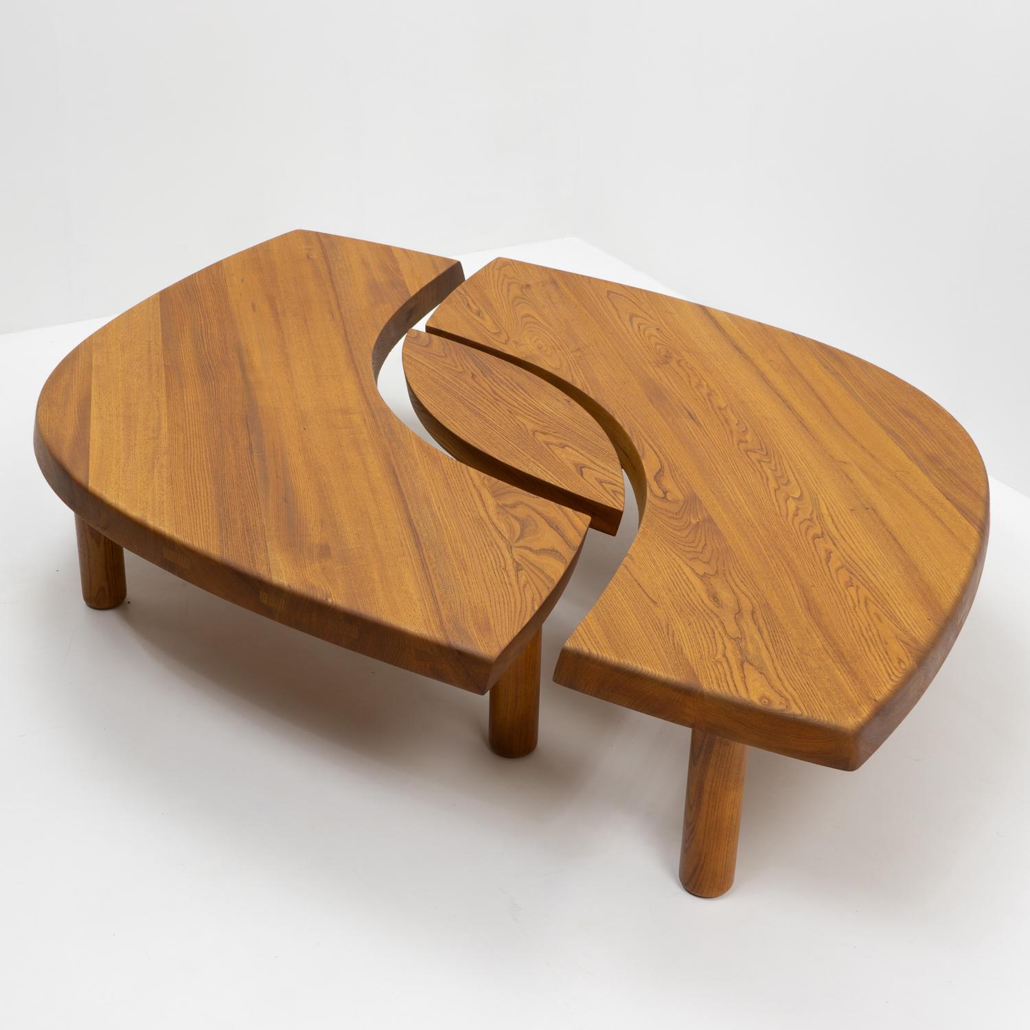Mid-Century Modern Table basse à œil Pierre Chapo T22, France - 1970