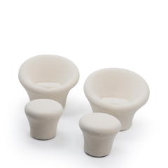 French Design Pierre Paulin for Artifort Mushroom Lounge Chair and Ottoman