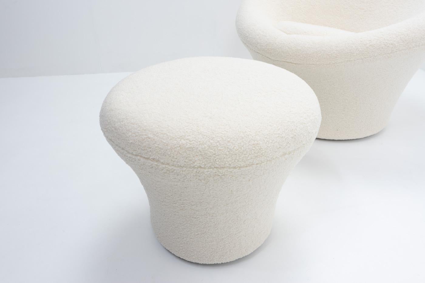 Fauteuil Mushroom et pouf de Pierre Paulin pour Artifort Bon état à Renens, CH
