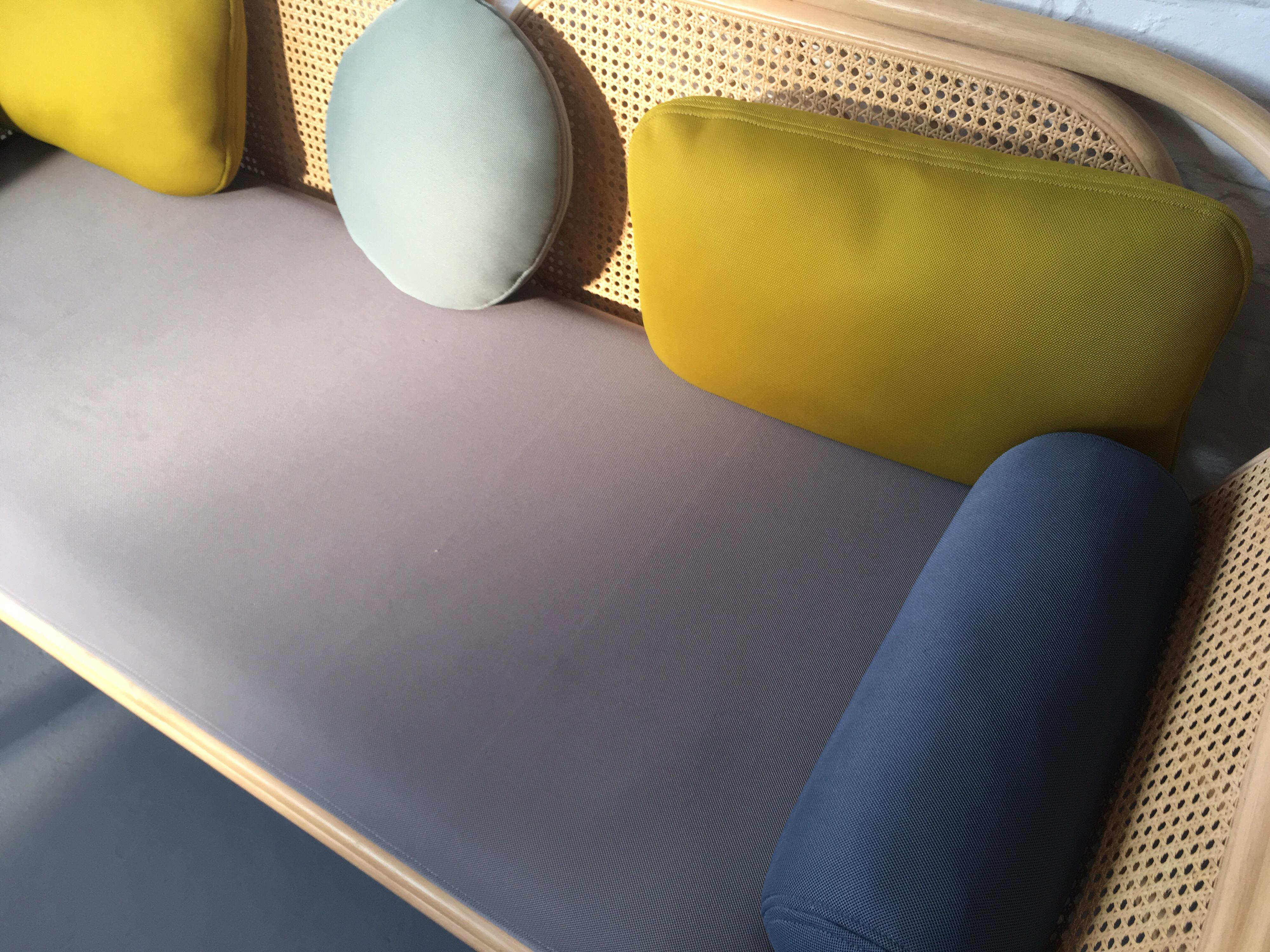 French Design Rattan and Wicker Sofa 2